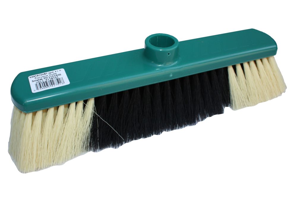 Smeták plast, zatloukací, 28cm, vlákno UH, bez násady, 5131/636