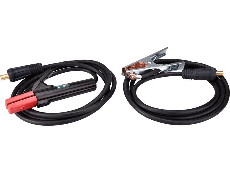Kabely svařovací, sada 2ks, 25mm2, délka 3m, 35-50, 200A, EXTOL INDUSTRIAL