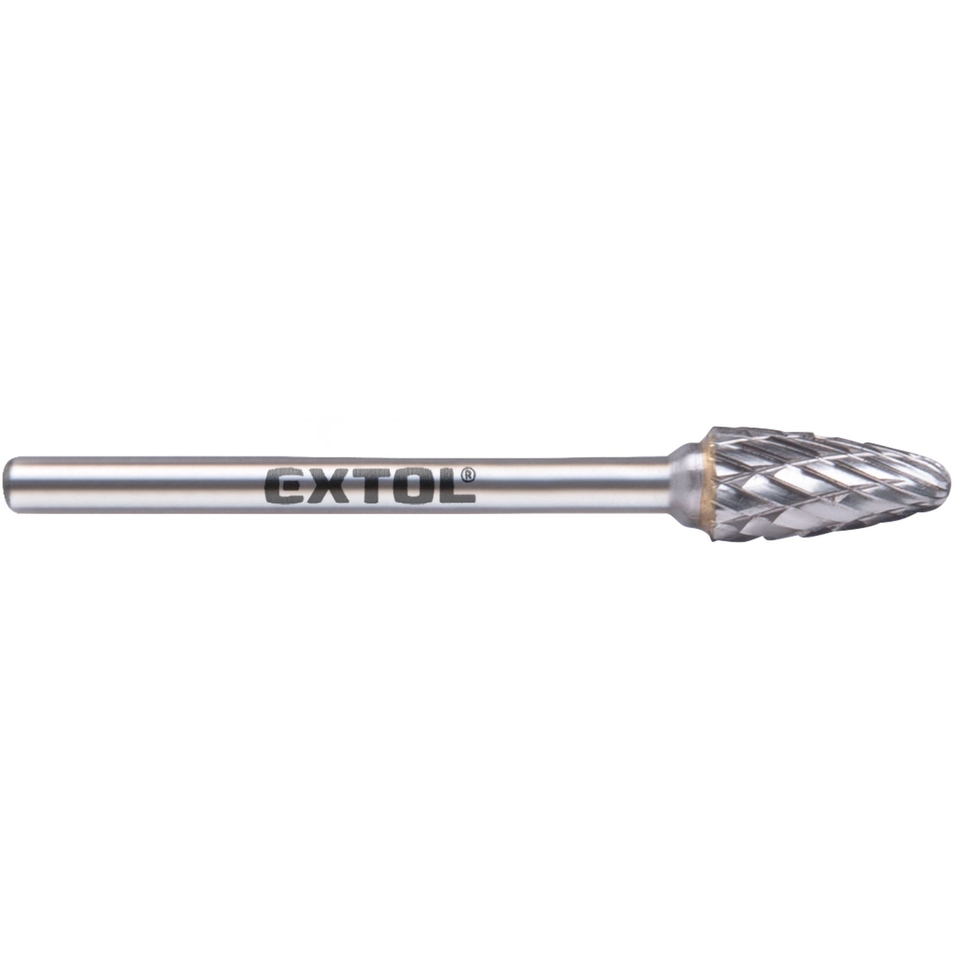 Fréza karbidová kulatý oblouk, 6×13mm, stopka 3mm, sek střední, EXTOL INDUSTRIAL