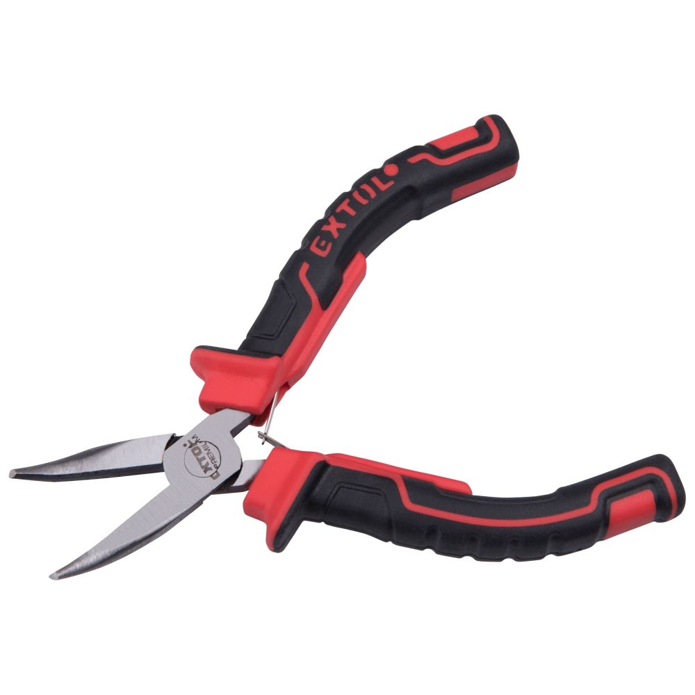 Kleště MINI půlkulaté, zahnuté, 125mm, EXTOL PREMIUM