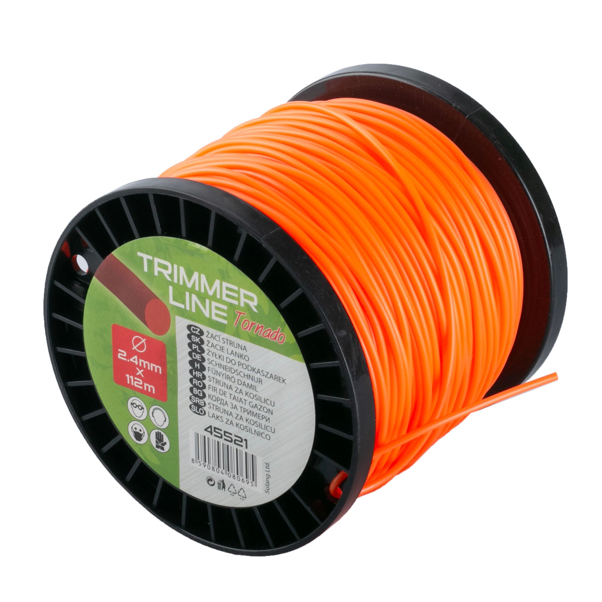 Struna žací, 2,4mm, kruh, cívka 112m, ROSA