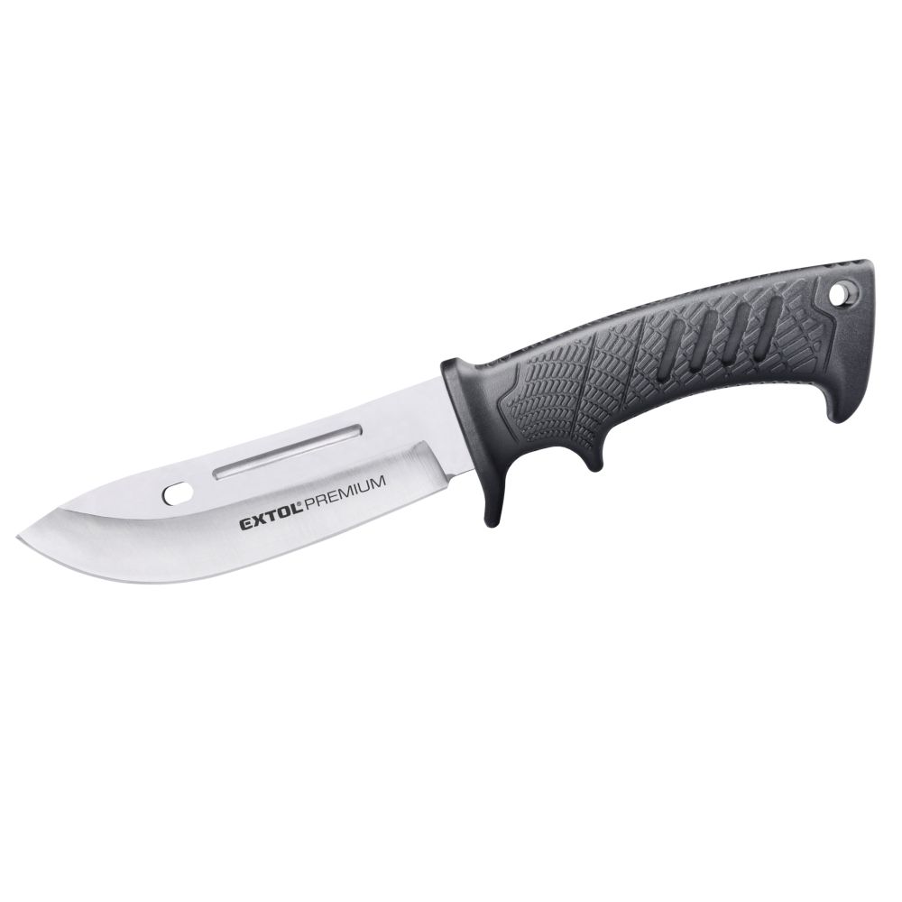 Nůž lovecký, nerez 3CR13, rukojeť plastová, 27cm, nylon. pouzdro, EXTOL PREMIUM