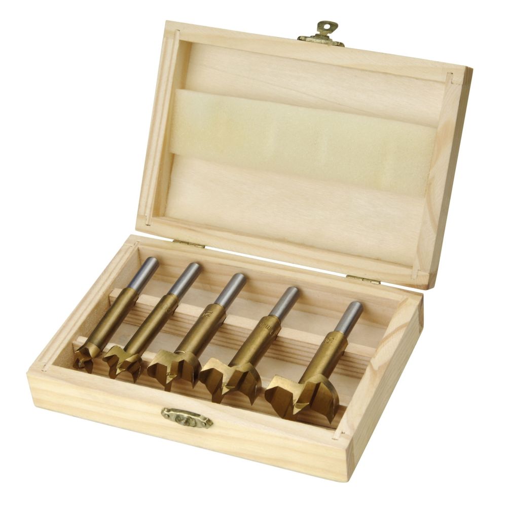 Sukovníky do dřeva, TiN, sada 5ks, průměr 15 - 35mm, EXTOL CRAFT