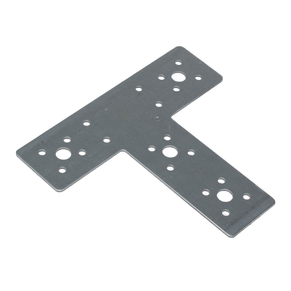 Plech spojovací, tvar T, 160x140x45mm, 2,0mm, ZN