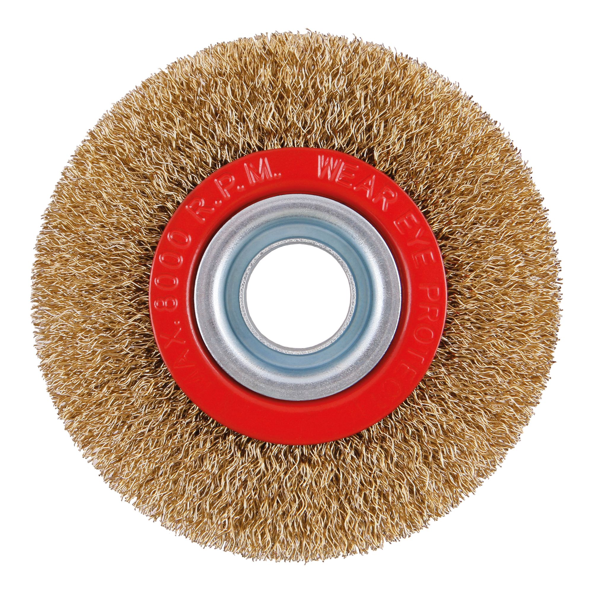 Kartáč rotační okružní, pomosazený, 100mm, do stolní brusky, FESTA