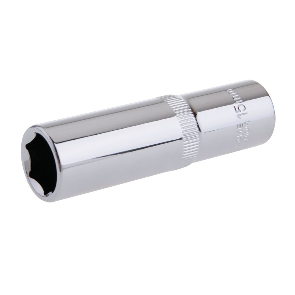 Gola hlavice 1/2", 15mm, prodloužená, CrV, FESTA