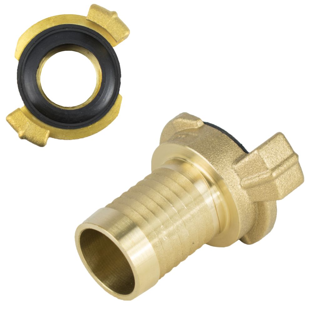 Bajonetová rychlospojka, trn na hadici 1", mosaz, GEKA