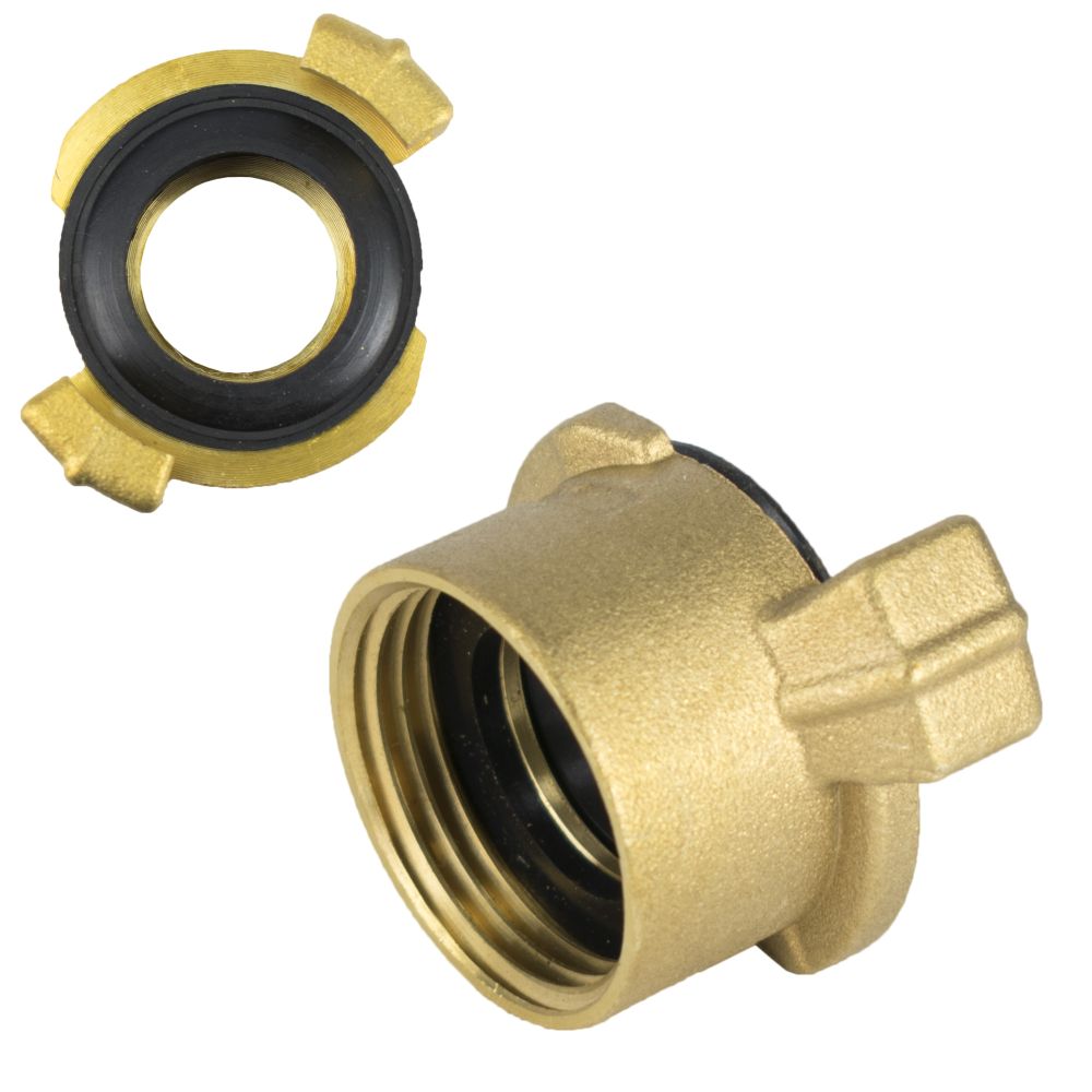 Bajonetová rychlospojka, vnitřní závit 1", mosaz, GEKA