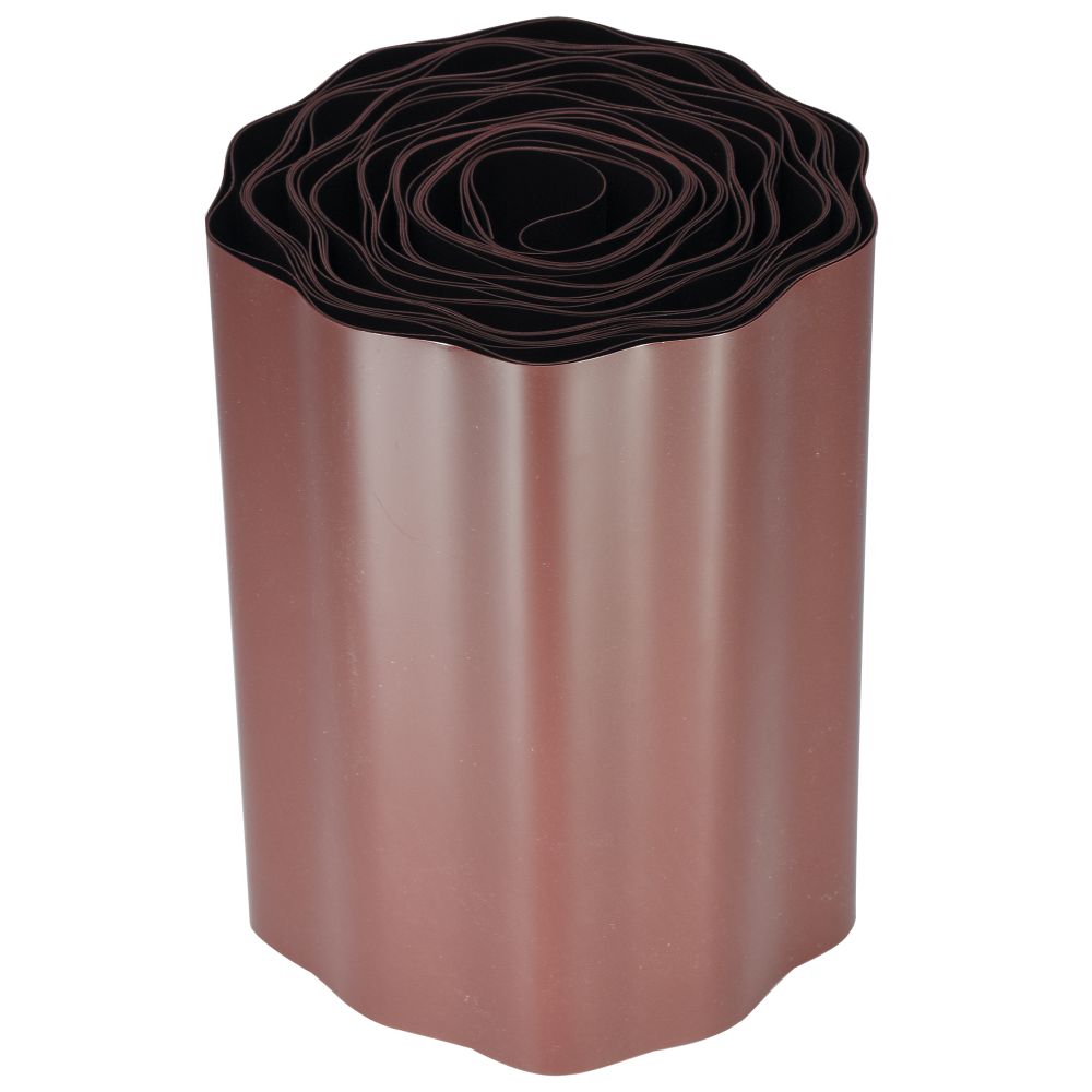 Trávniková obruba - plastový lem, 15cm x 9m, hnědý