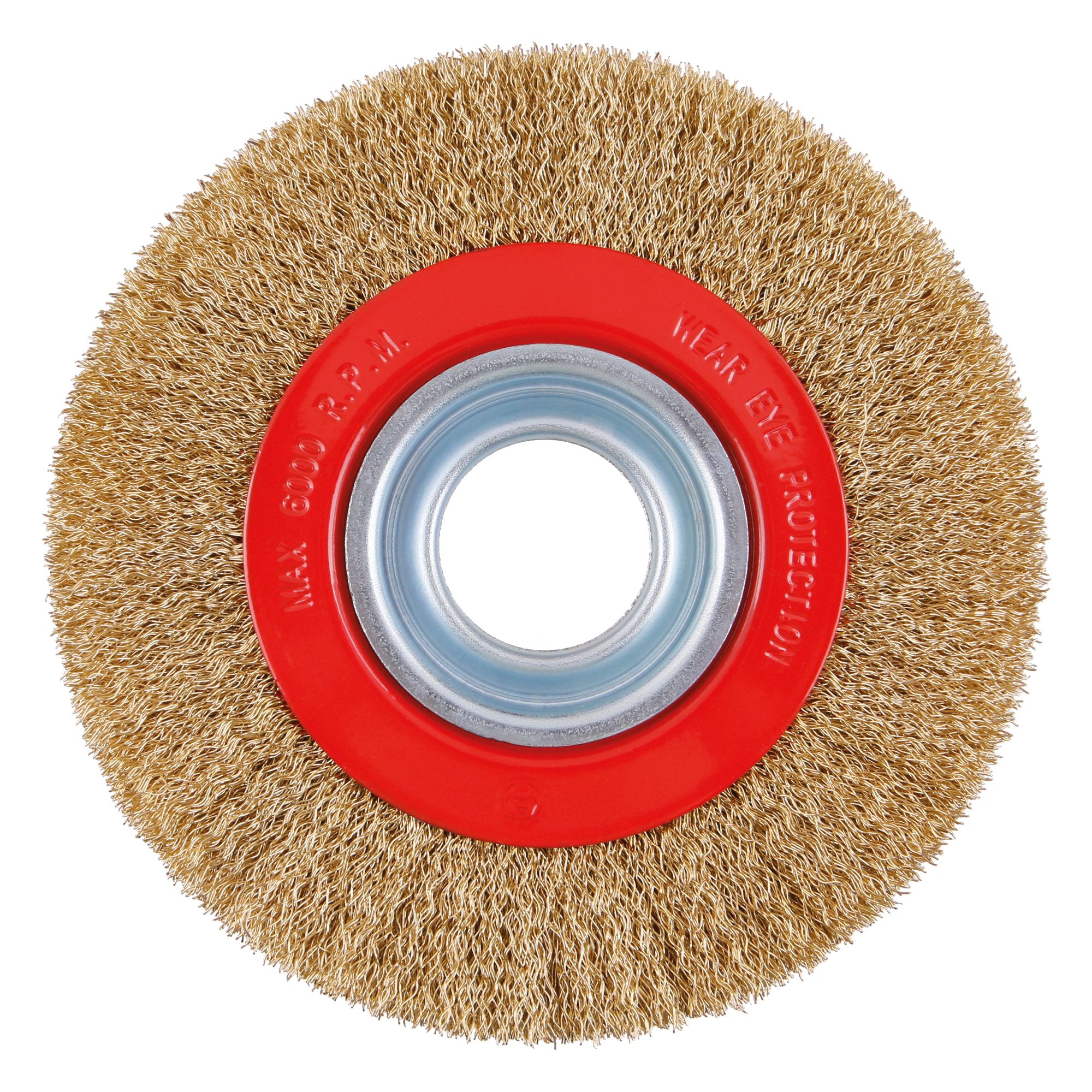 Kartáč rotační okružní, pomosazený, 150mm, do stolní brusky, FESTA