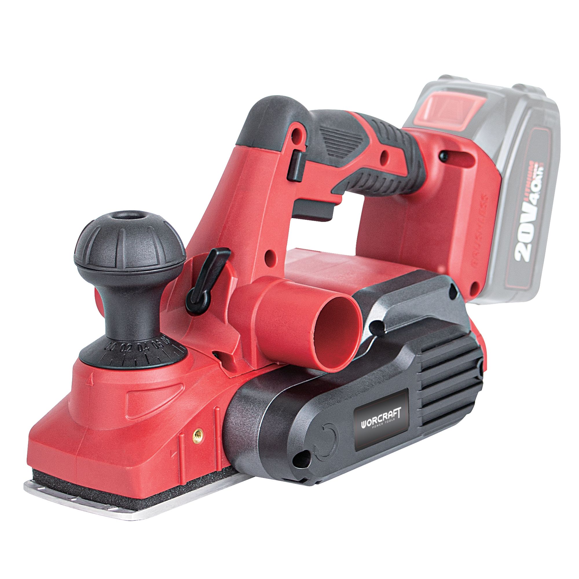 AKU hoblík, 82mm, 20V, BRUSHLESS, ShareSYS, WORCRAFT CEP-S20LiB