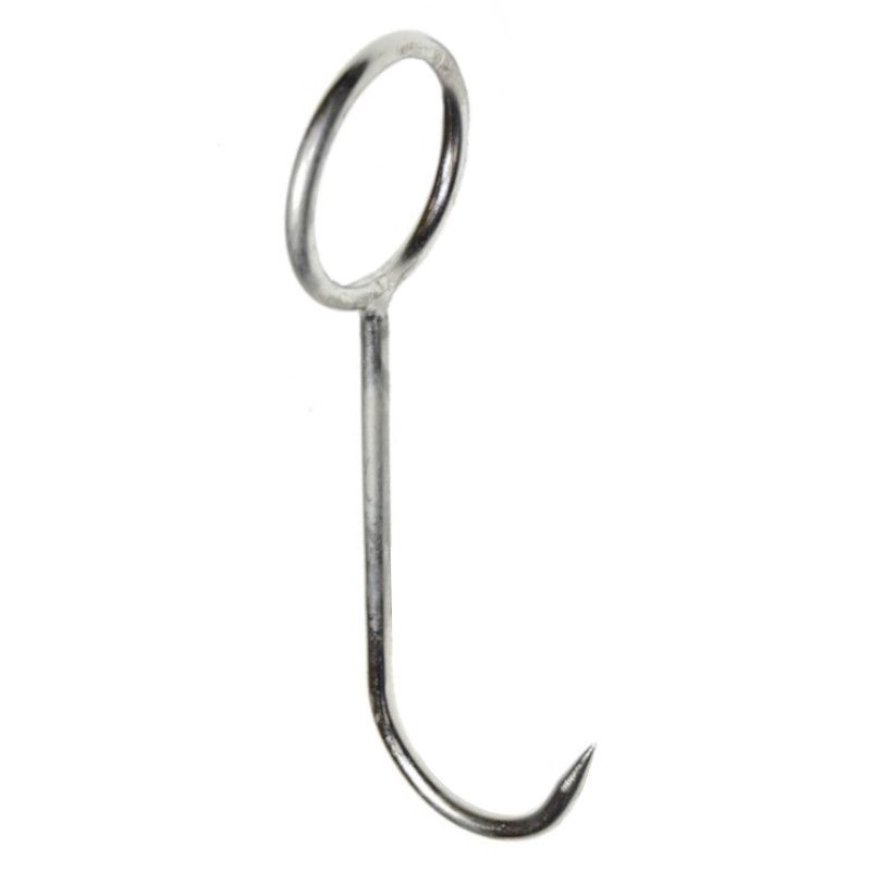 Hák řeznický s okem, 180x6,0mm, nerez A2