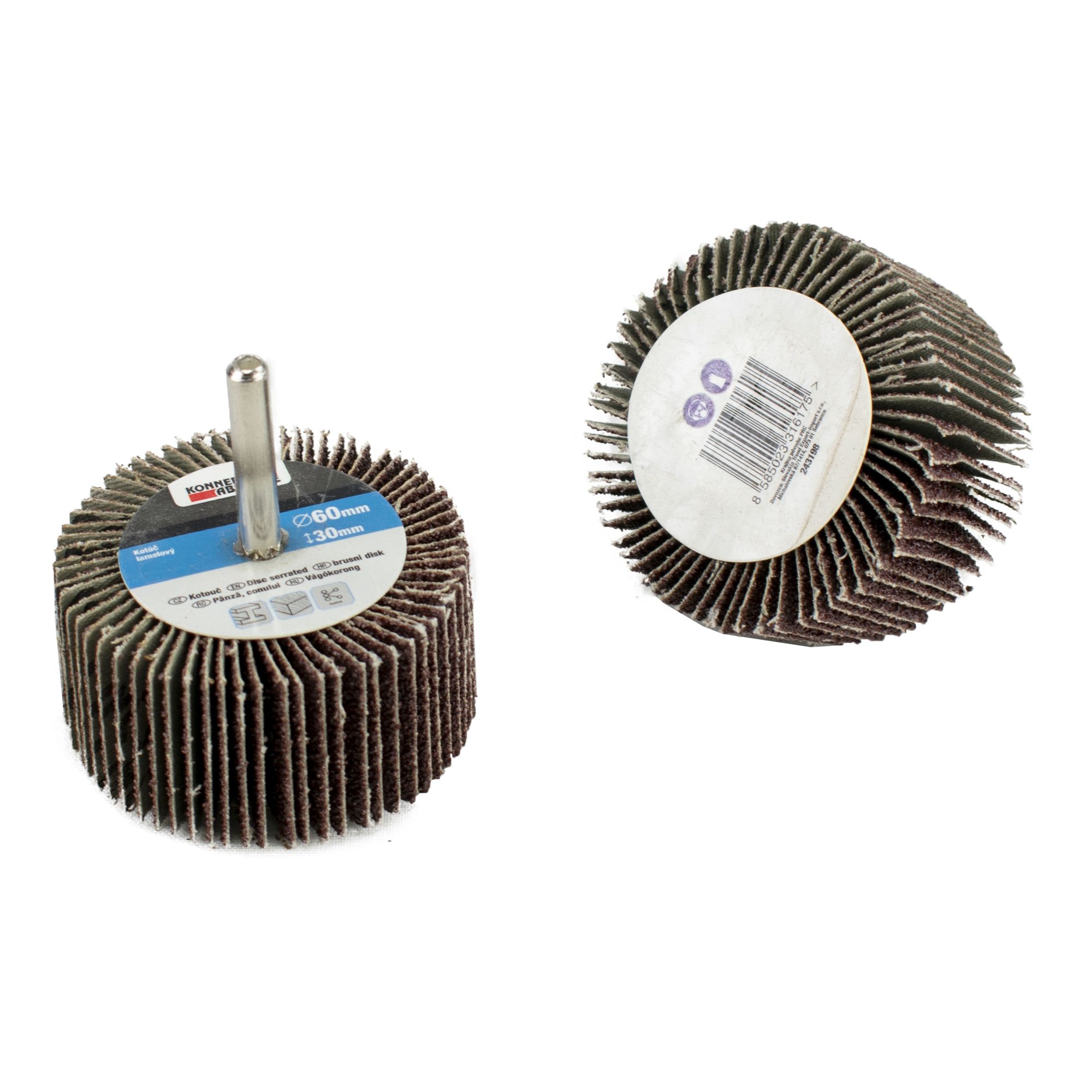 Kotouč lamelový stopkový, 60 x 30mm, P 40, KONNER
