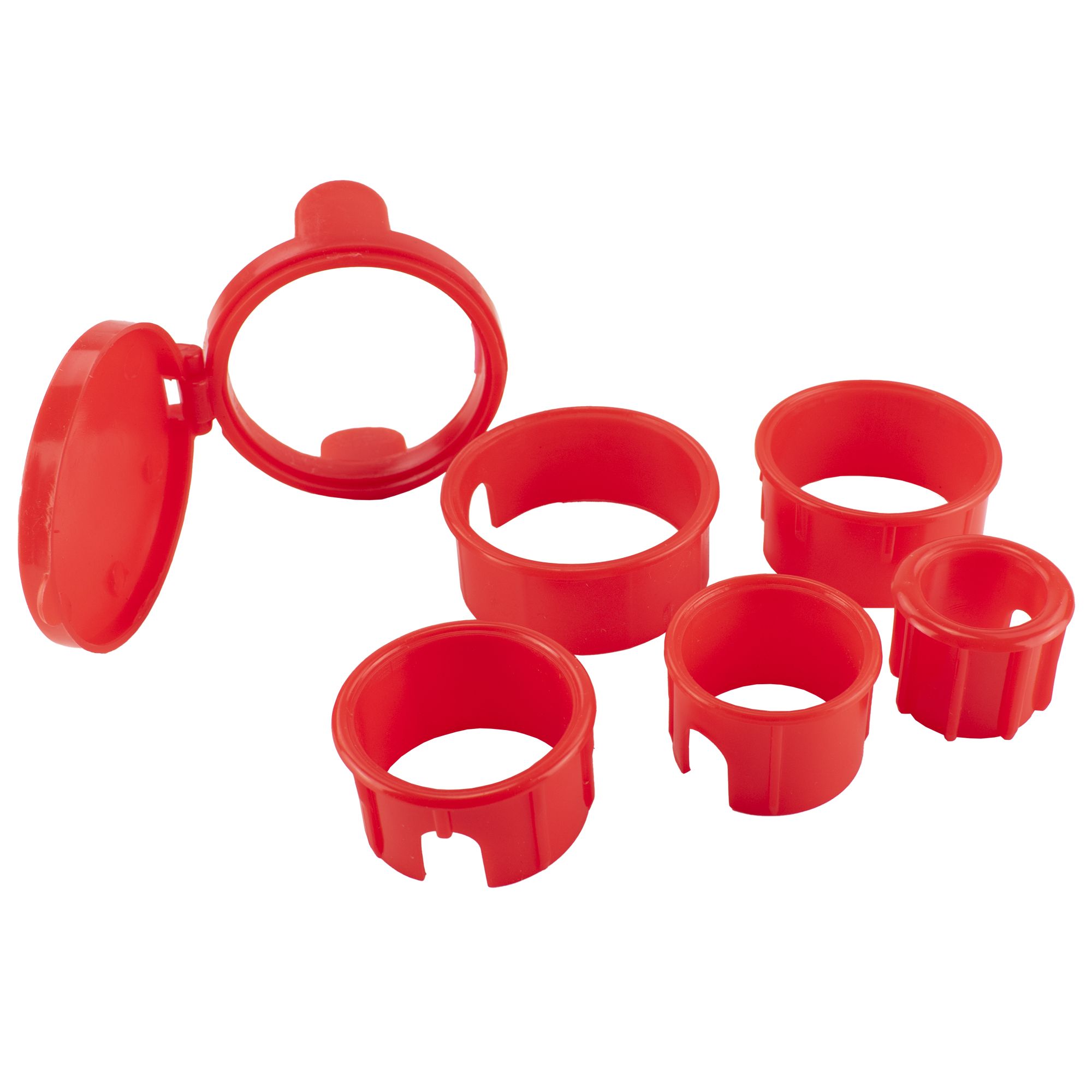 Redukce pro zemní vrut, 26-60mm, plast, sada 6ks