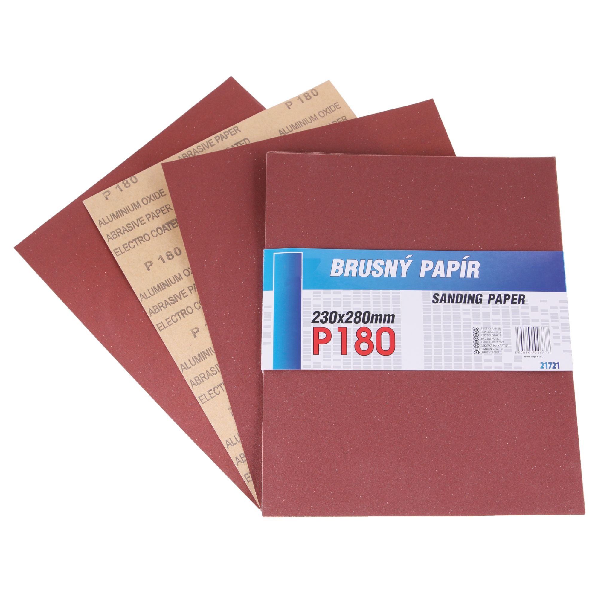 Brusný papír, 230 x 280mm, hr. 180