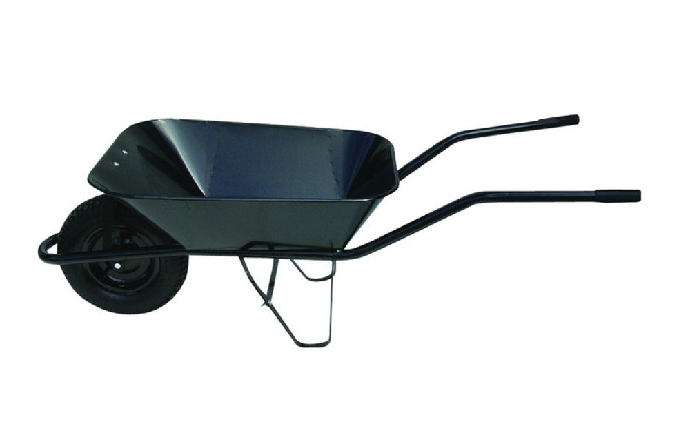 Kolečko stavební 60L, 100kg, kov. korba, nafukovací kolo