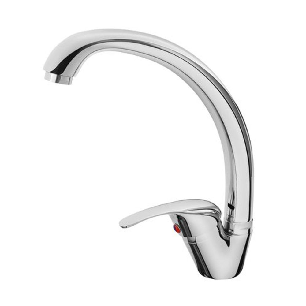 Baterie dřezová stojánková, chrom, otočné ramínko horní, BALLETTO