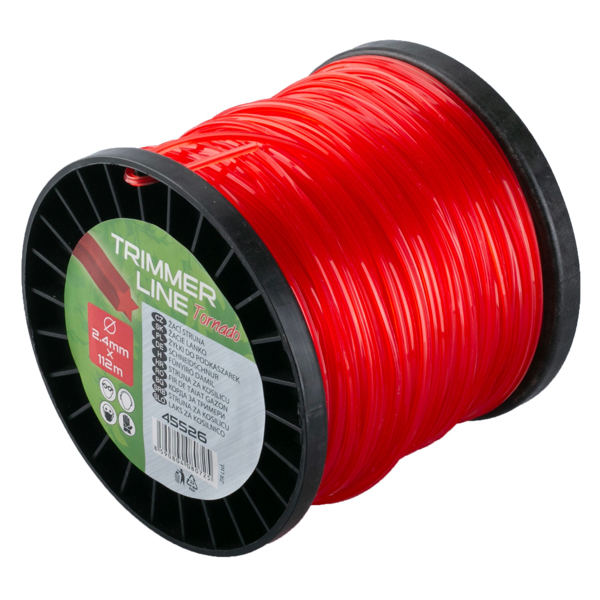 Struna žací, 2,4mm, hvězda, cívka 112m, ROSA