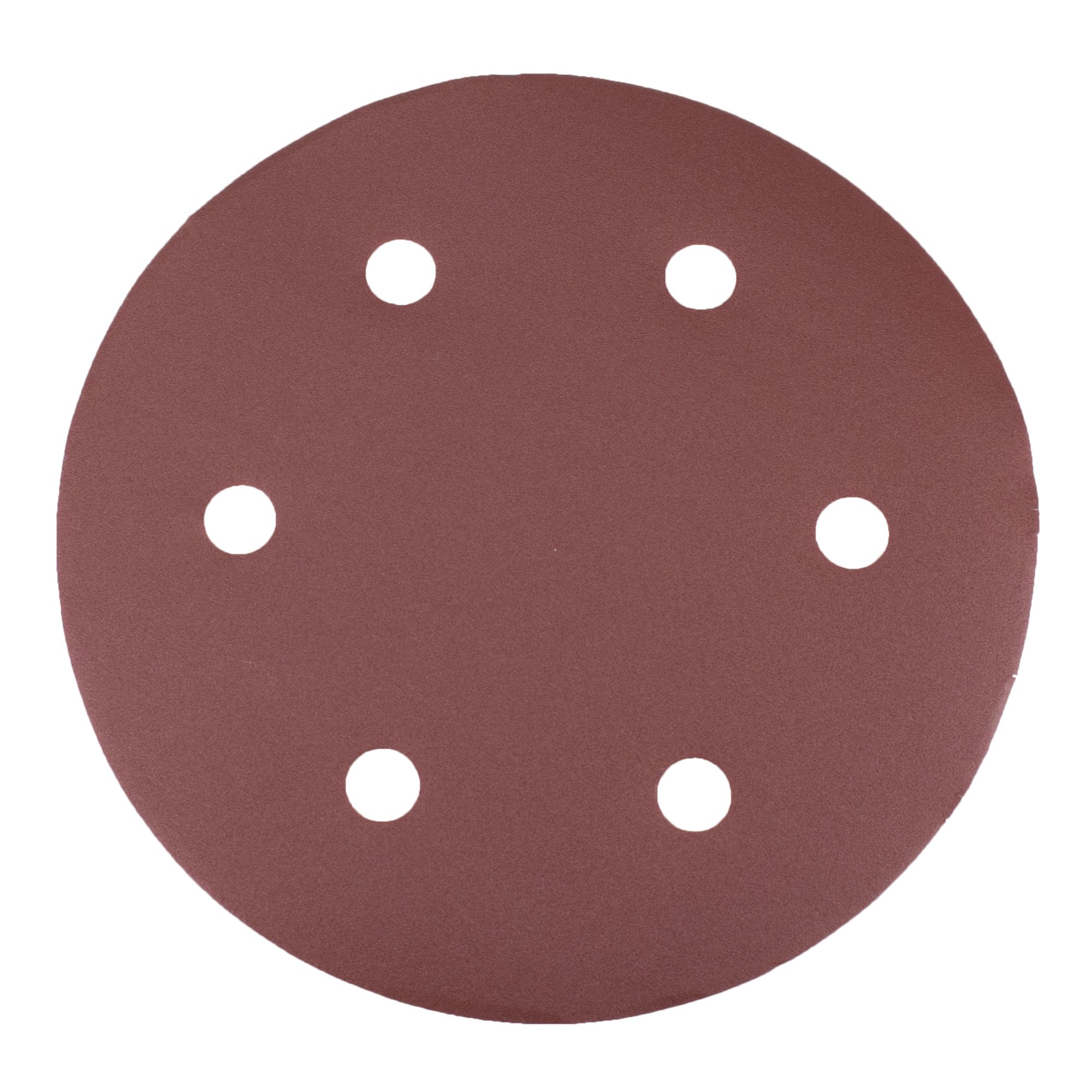 Výsek brusný, 225mm, P120, suchý zip, 6 otvorů, bal. 5ks, WORCRAFT