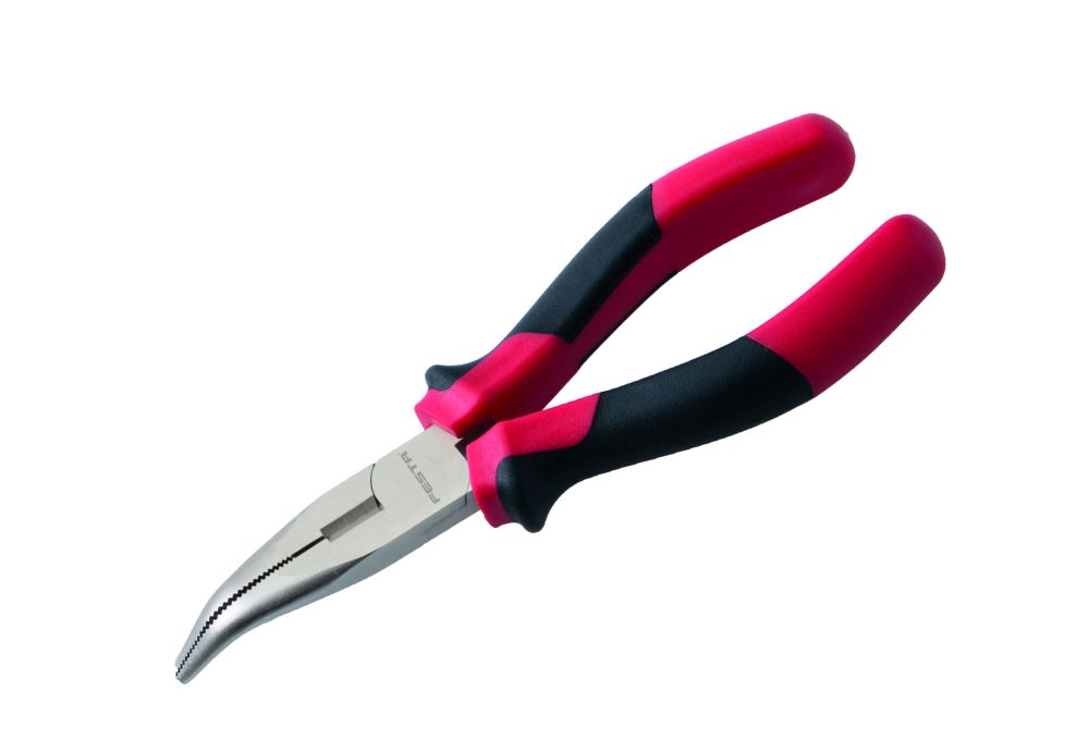 Kleště půlkulaté - radiové, zahnuté, 200mm, FESTA