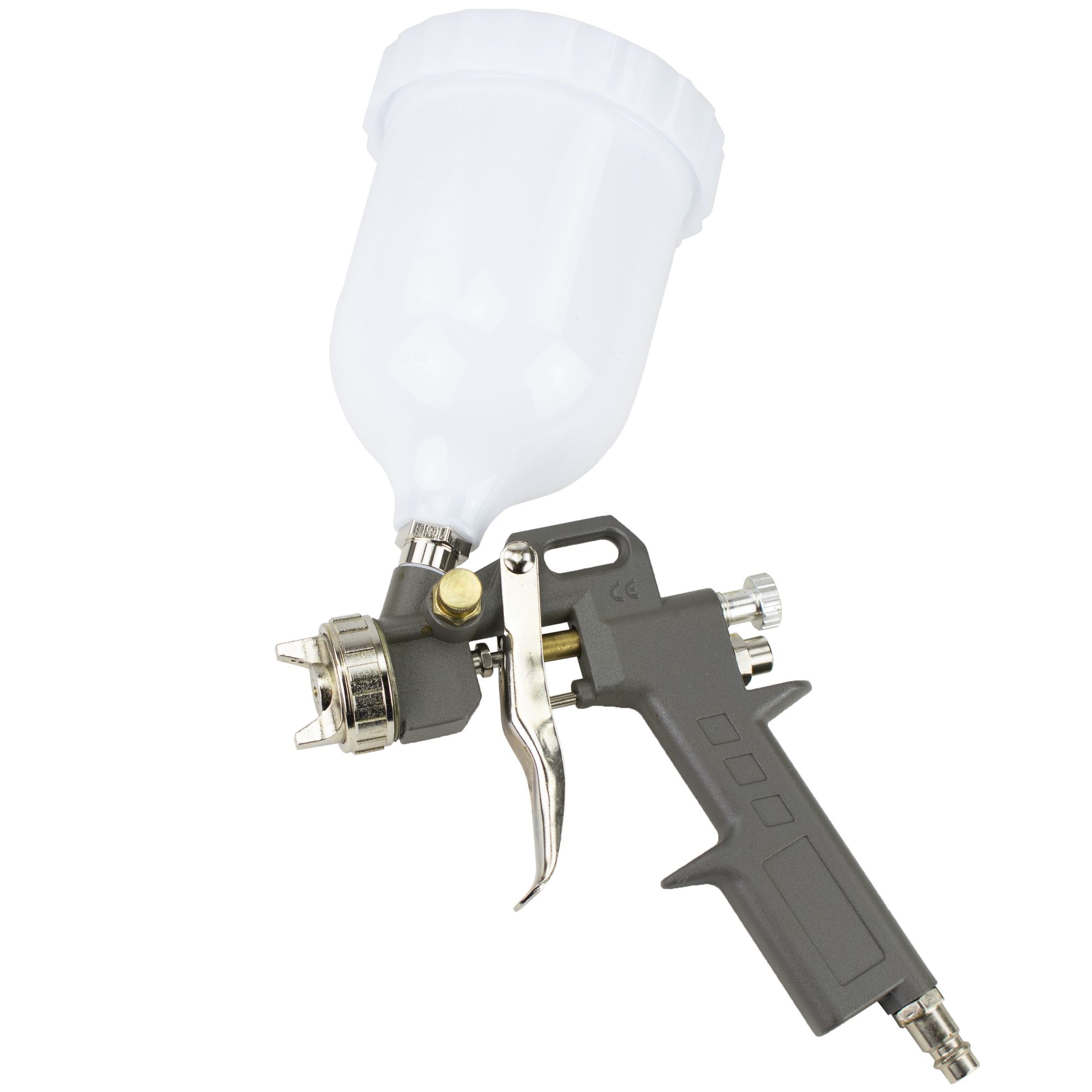 Stříkací pistole – horní plastová nádobka 600ml, tryska 1,5mm, MAGG