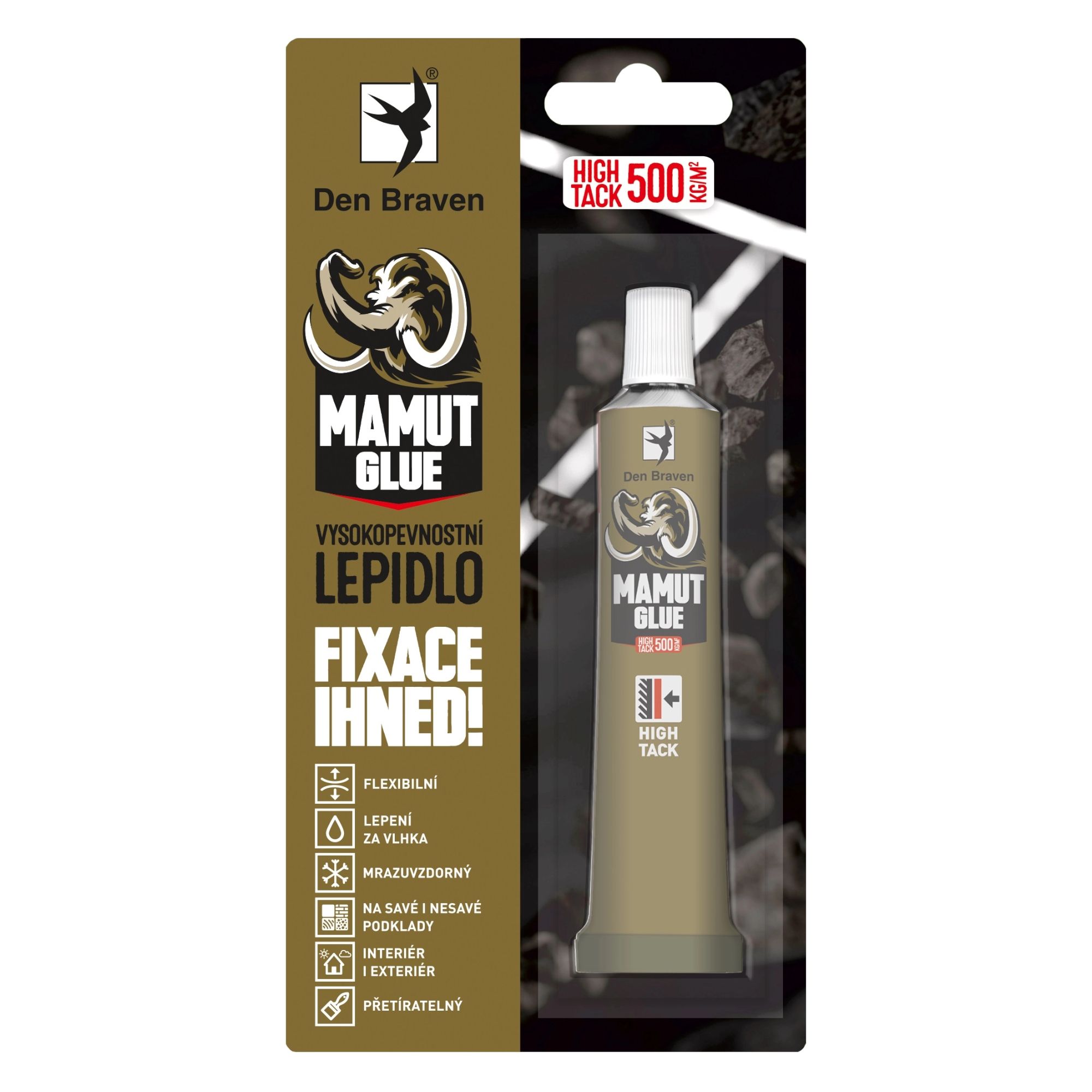 Lepidlo MAMUT GLUE High Tack, bílý, tuba 25ml, DEBBEX