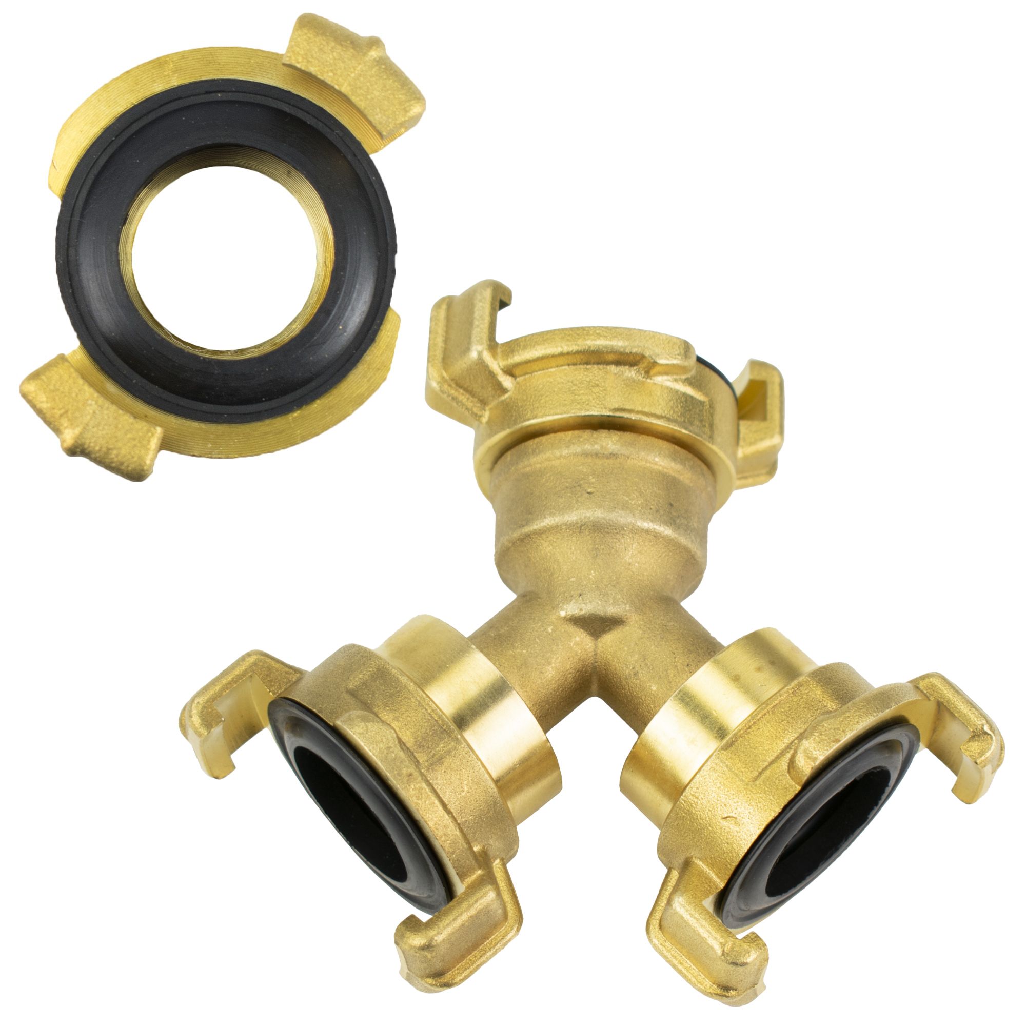 Bajonetová rychlospojka, rozdvojka, mosaz, GEKA