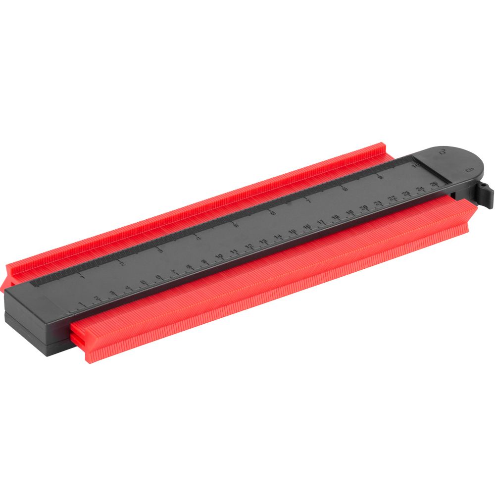 Šablona obrysová s aretací a magnetem, 250 × 101mm, STREND PRO