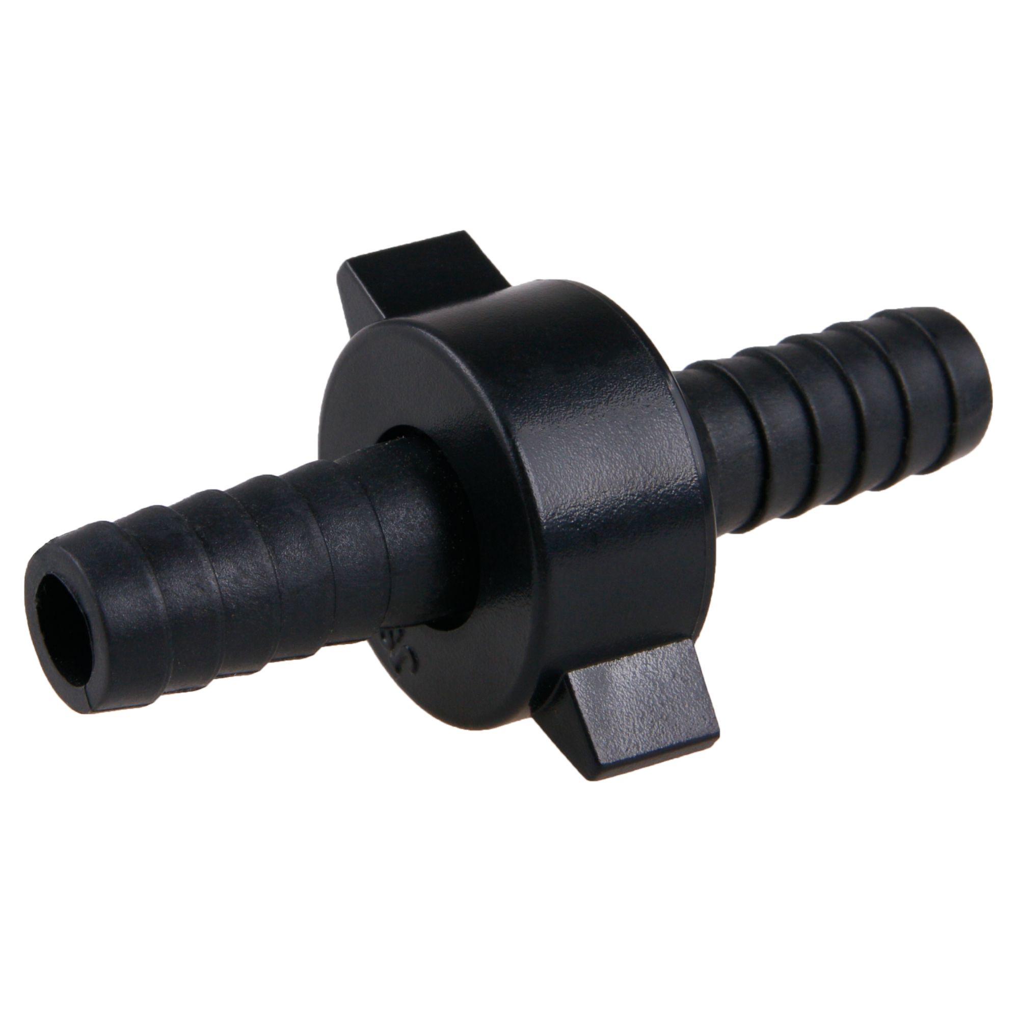 Spojka na hadici, 1/2", plast, černá