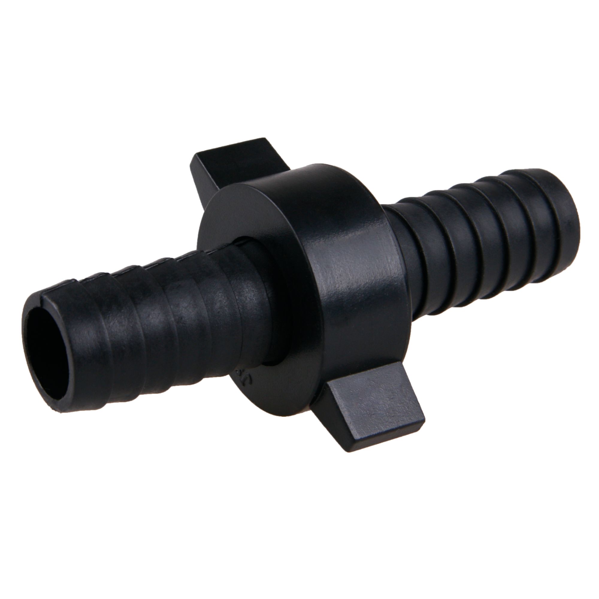 Spojka na hadici, 3/4", plast, černá