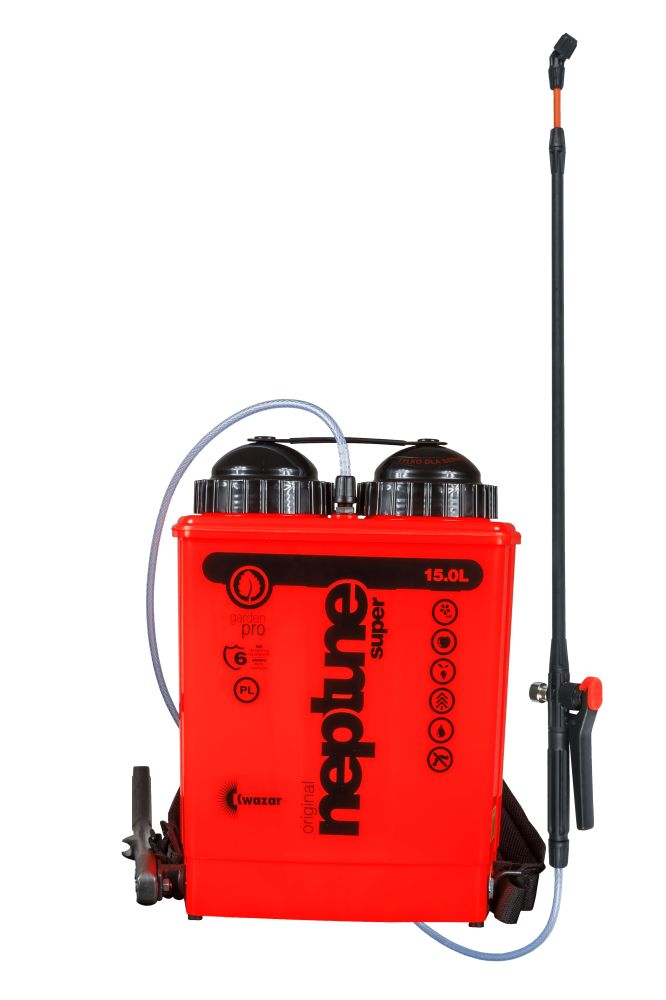 Postřikovač zádový zahradní KWAZAR Neptun Super, objem 15L