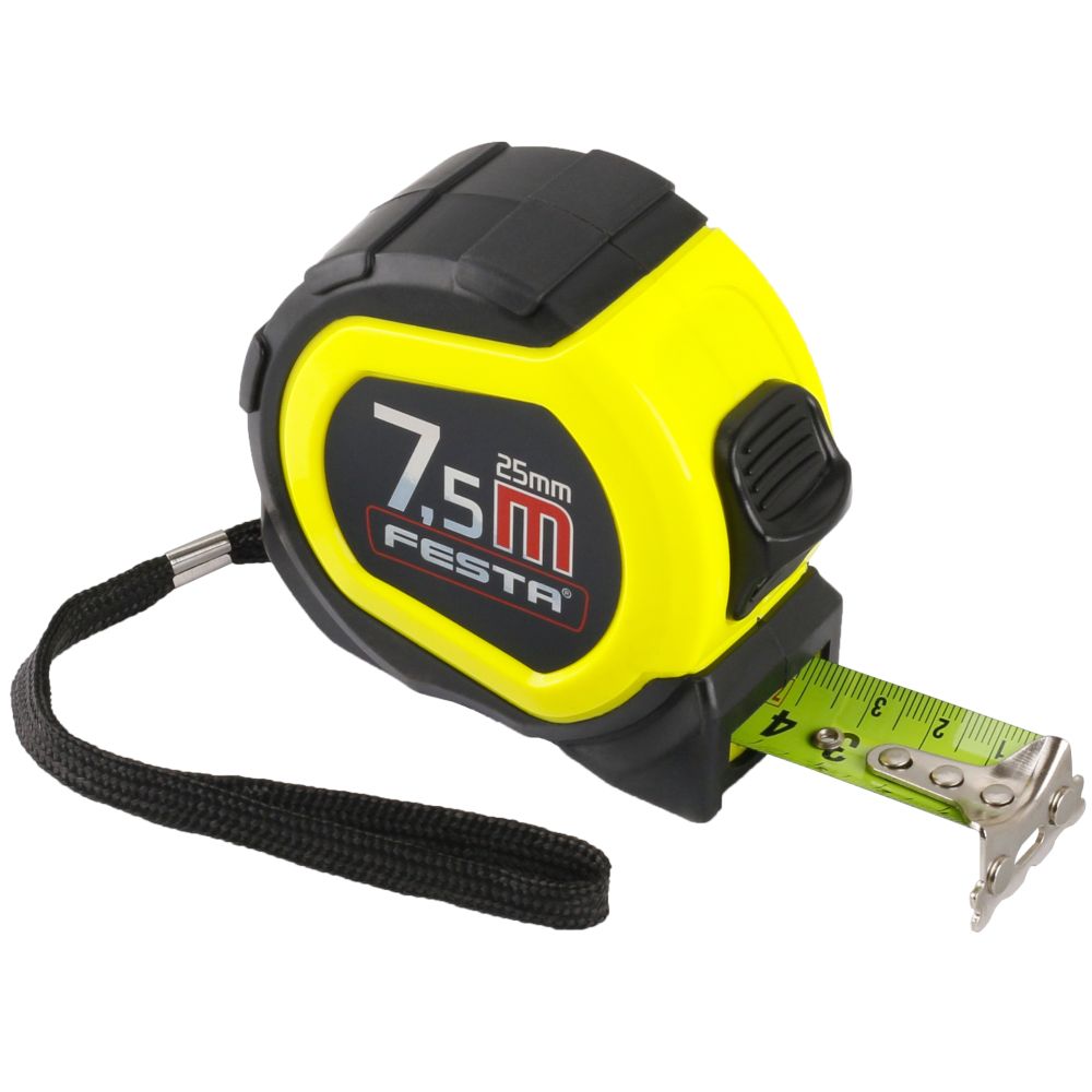 Metr svinovací MAGNETIC, 7,5m x 25mm, FESTA