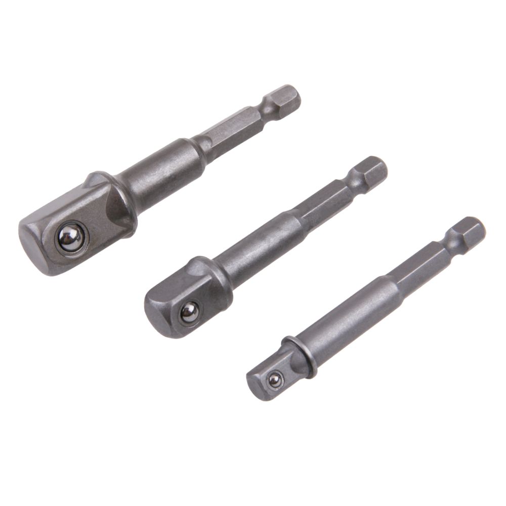 Adaptéry bit-gola, sada 3ks, 1/4", 3/8", 1/2"