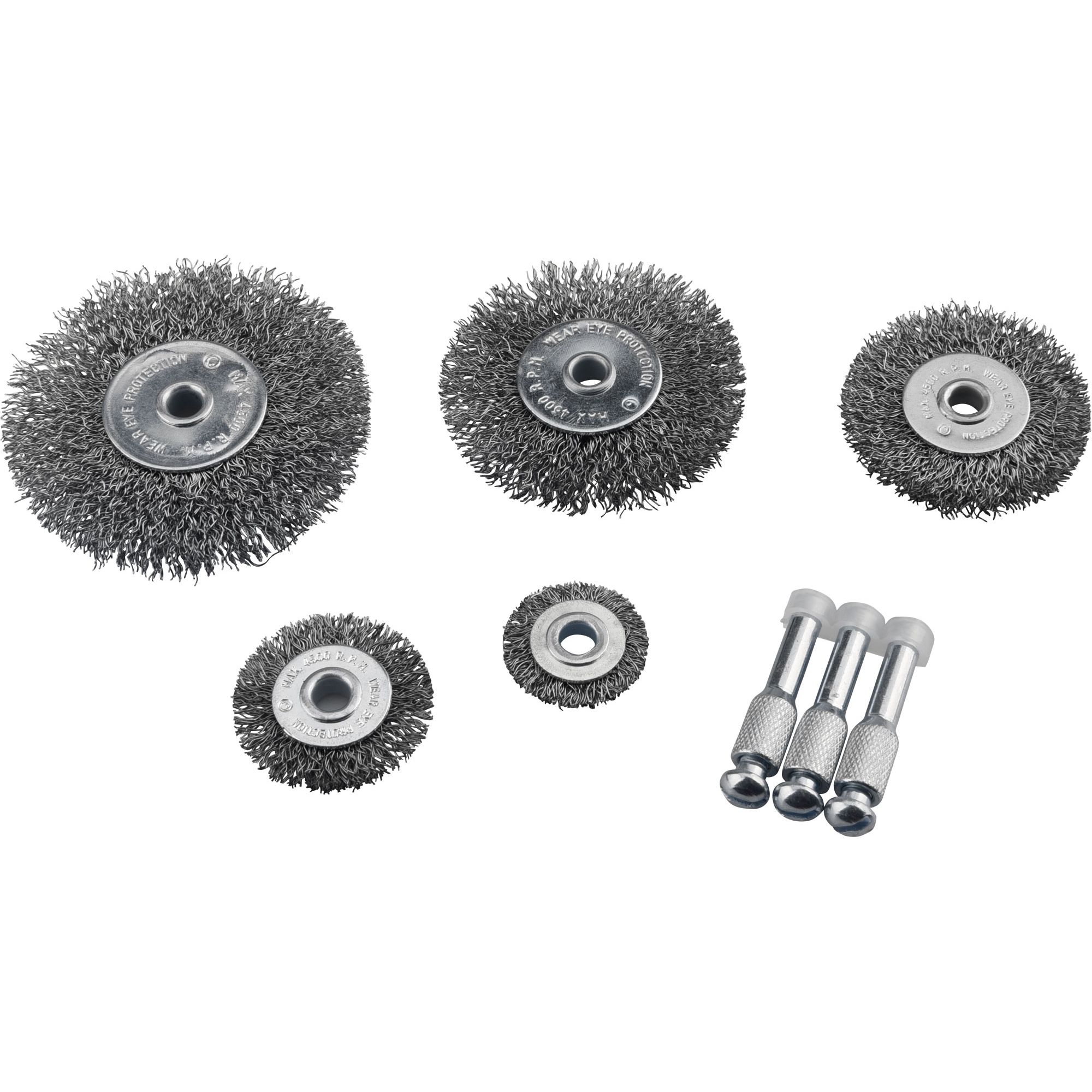 Kartáče rotační, ocel, sada 5ks, do vrtačky, EXTOL CRAFT