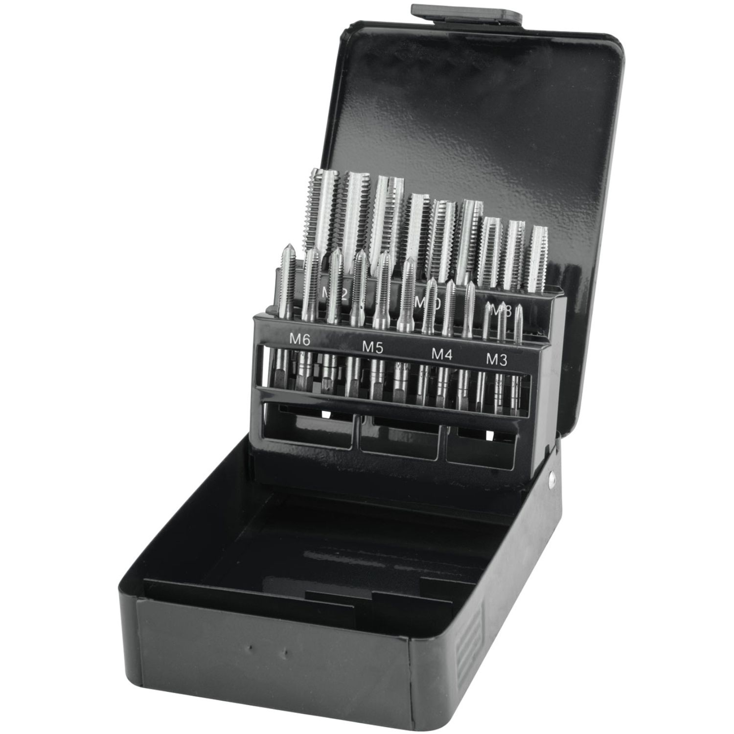 Závitníky, M3 - M12, sada 21ks, EXTOL PREMIUM