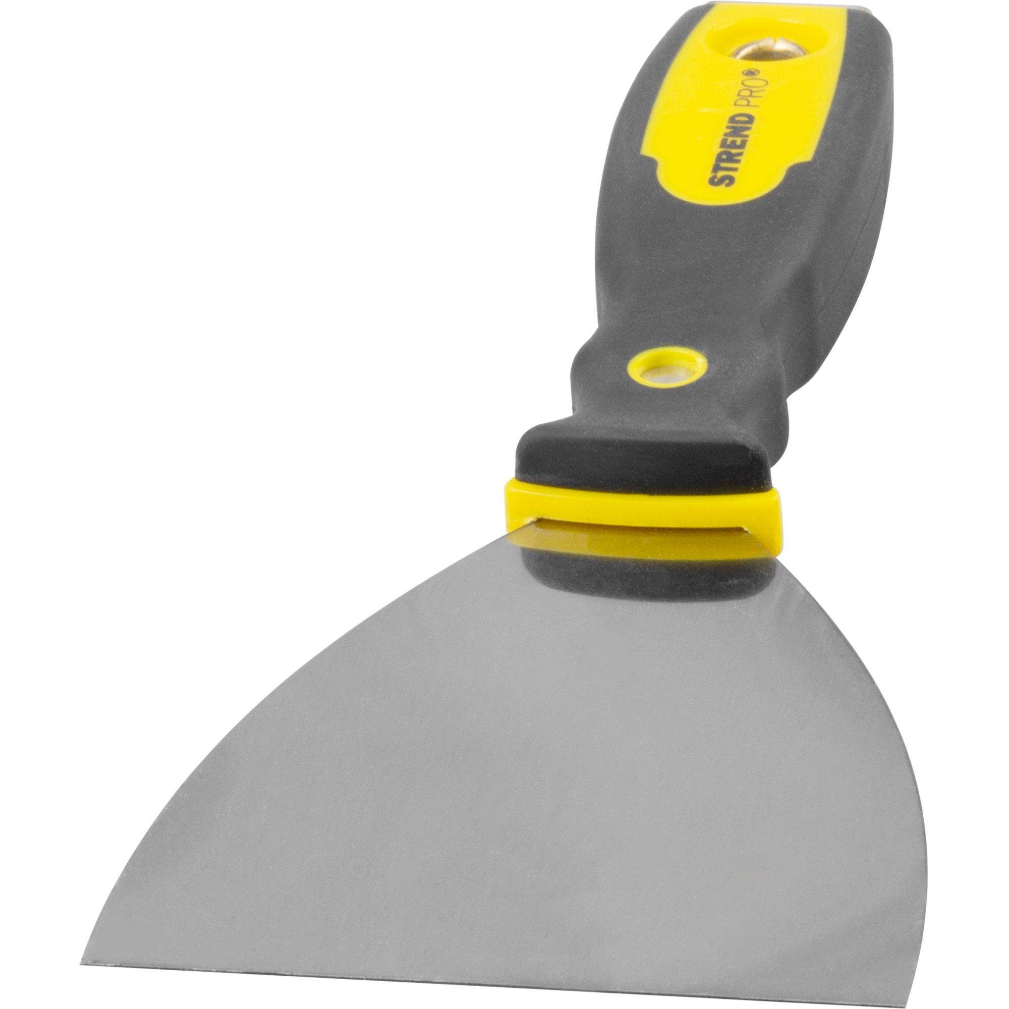 Špachtle nerezová, 100mm, pogumovaná rukojeť, STREND PRO