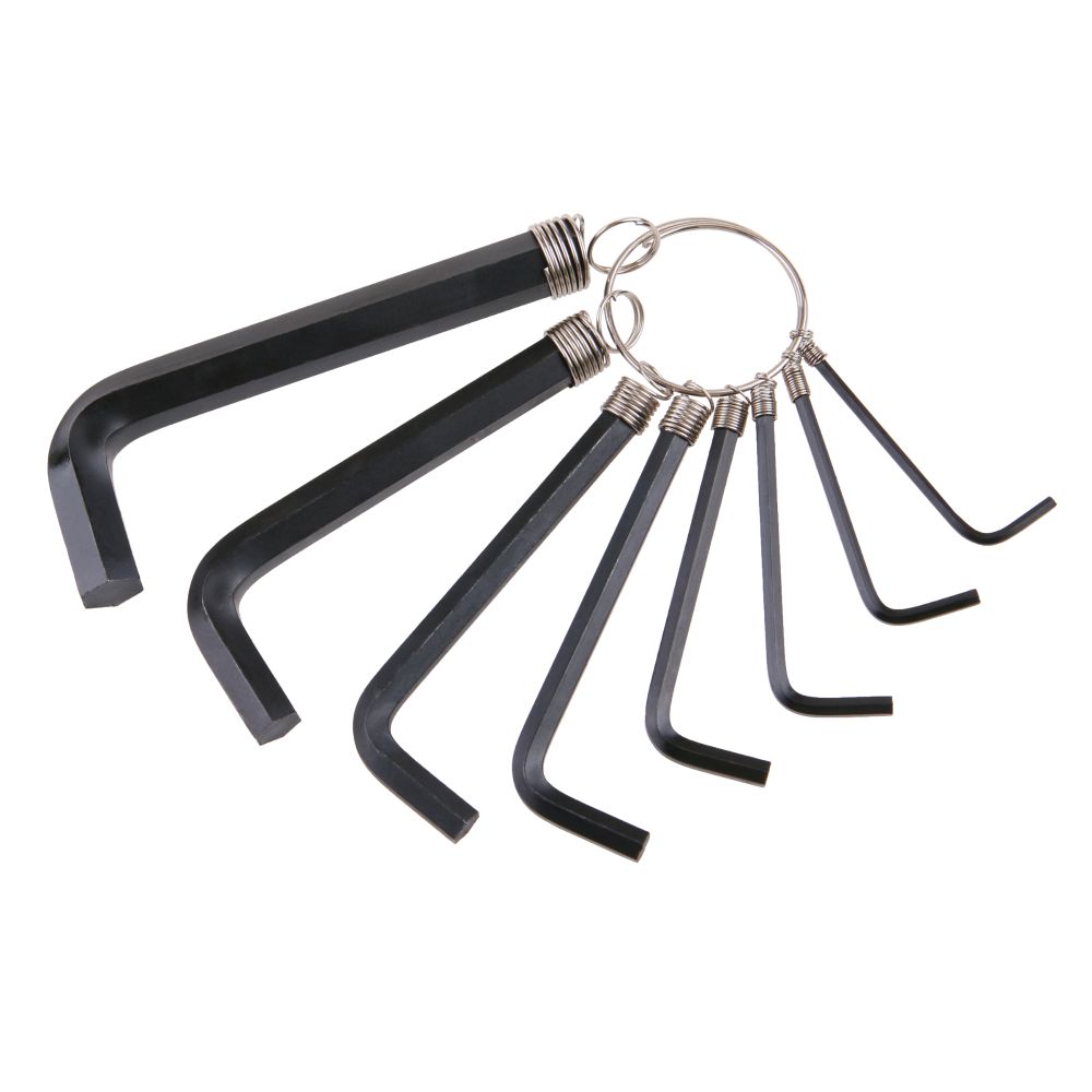 Sada imbusových klíčů L na kroužku, 2–10mm, 8ks