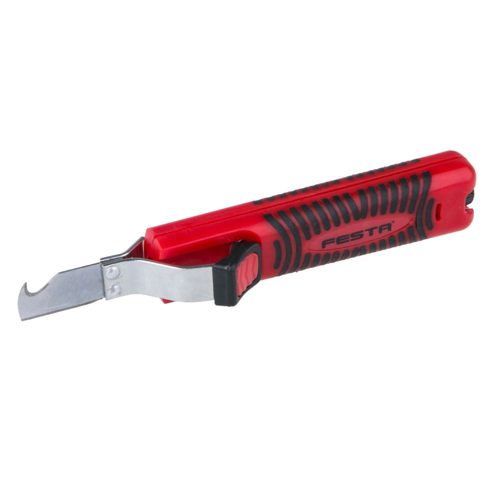 Nůž elektrikářský odizolovávací, s háčkem, 17cm, FESTA