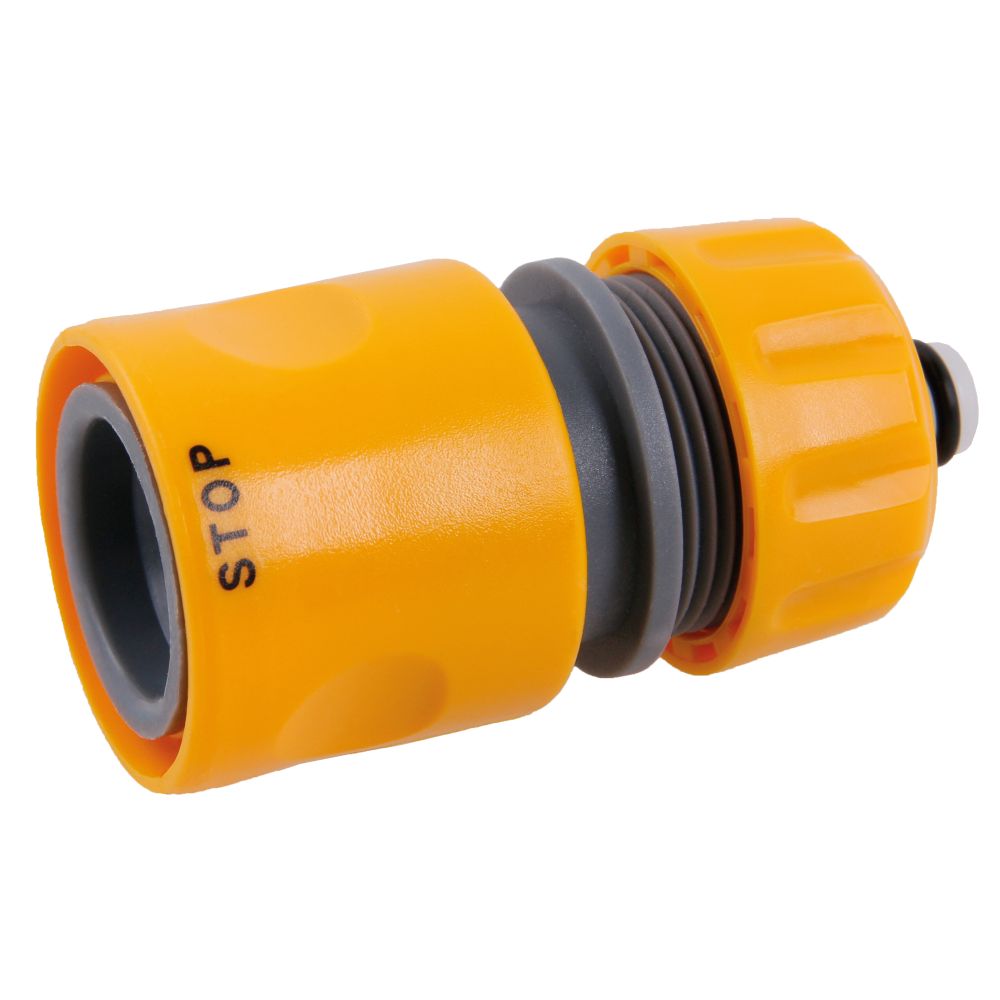 Rychlospojka plastová, pr. hadice 1/2", STOP ventil, ROSA