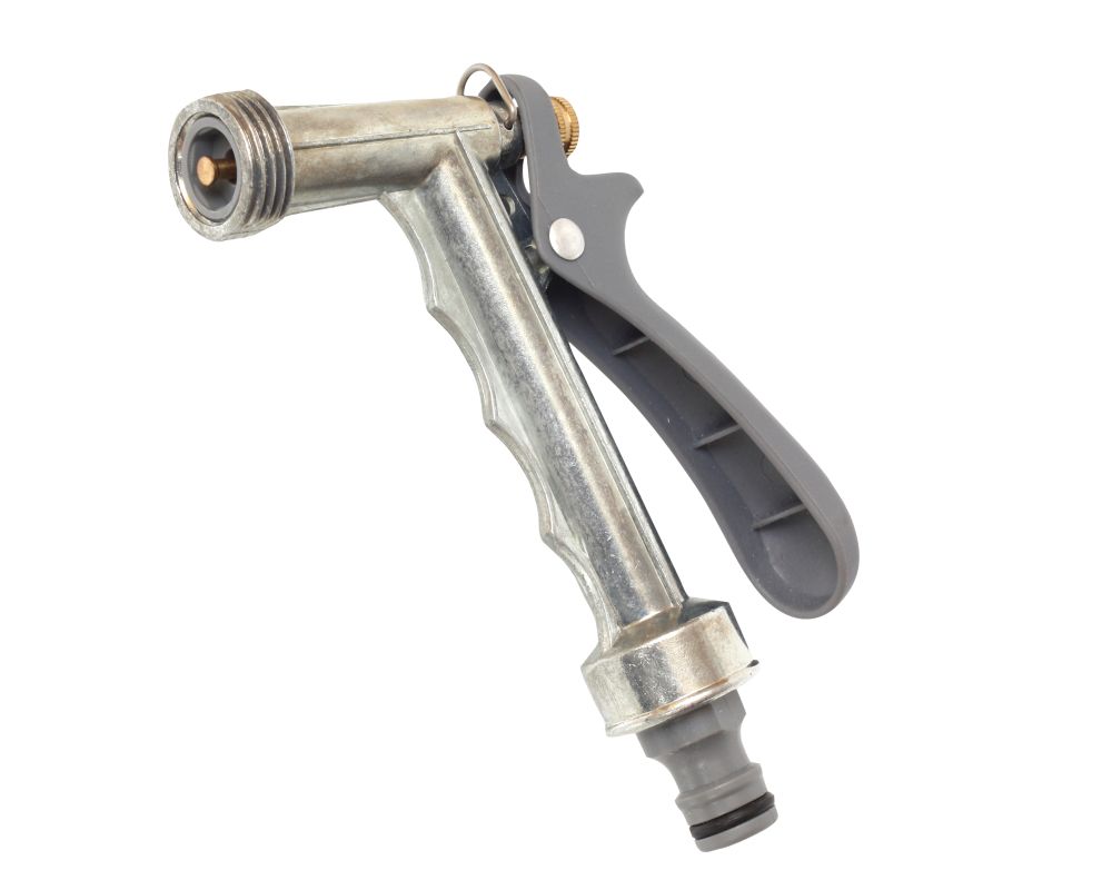 Pistole zavlažovací, bez trysky, kovová, ROSA