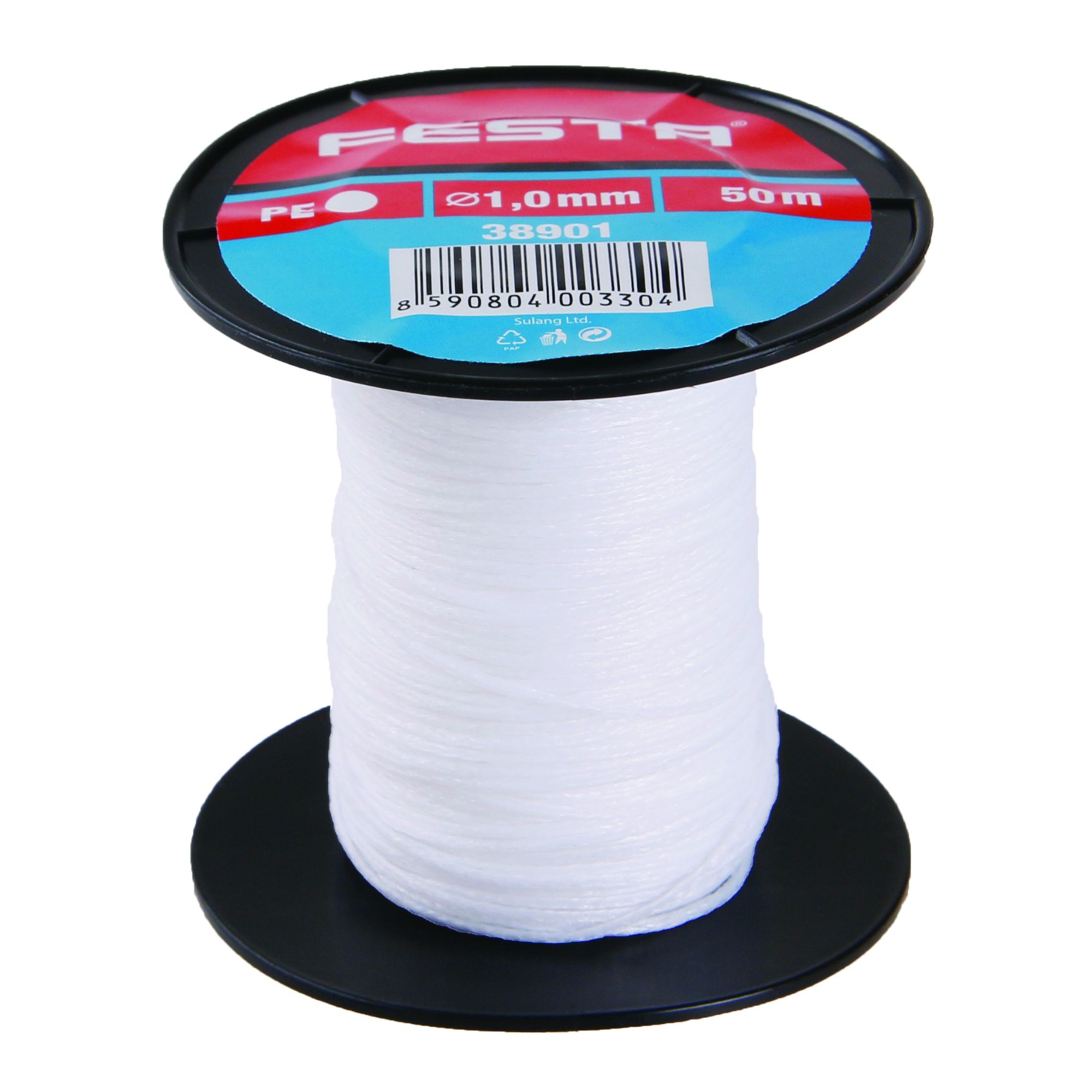 Provázek zednický, 1,0mm, 50m, bílý, PE, FESTA