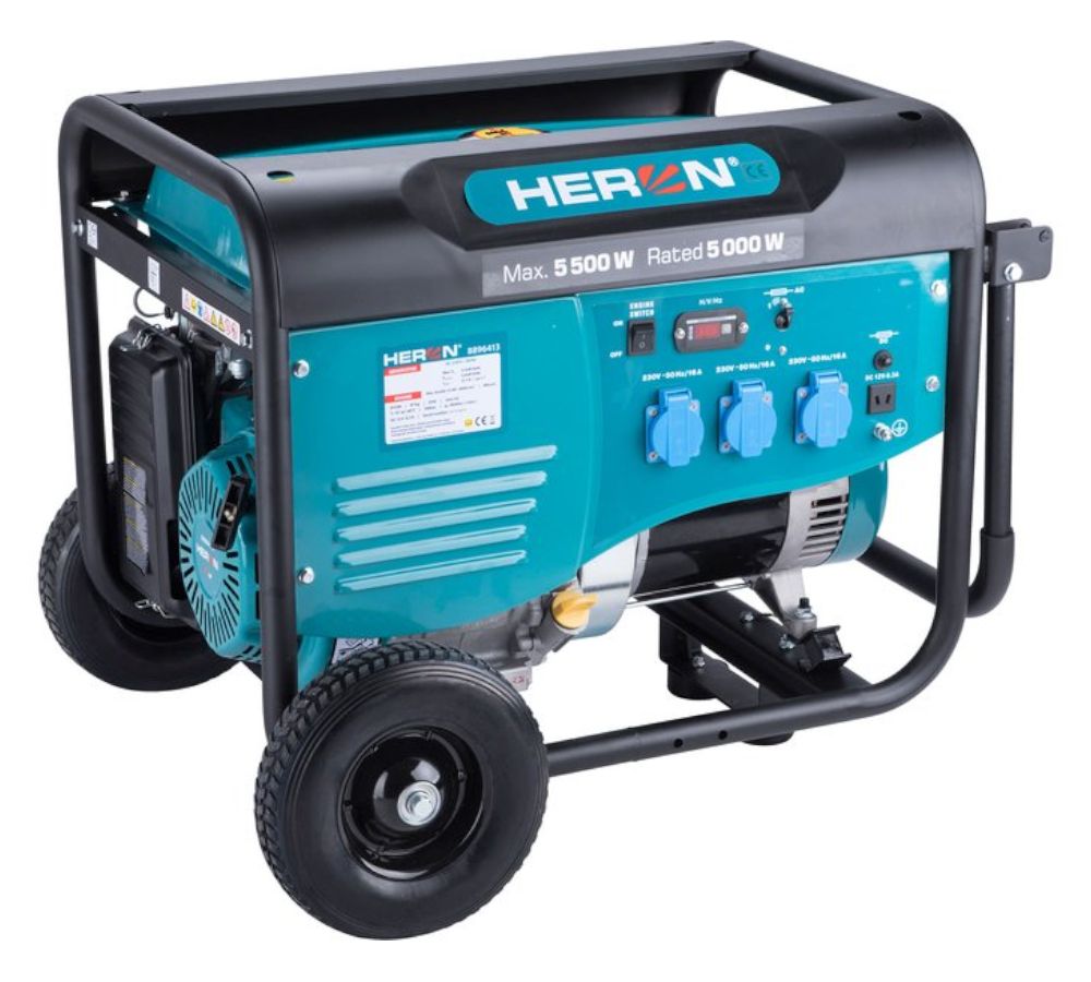 Elektrocentrála benzínová, 5,5kW / 13HP, 230V, pro svařování, HERON