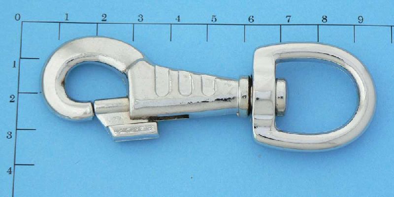 Karabina otočná, kulaté oko, 85 x 16mm, s prolisem