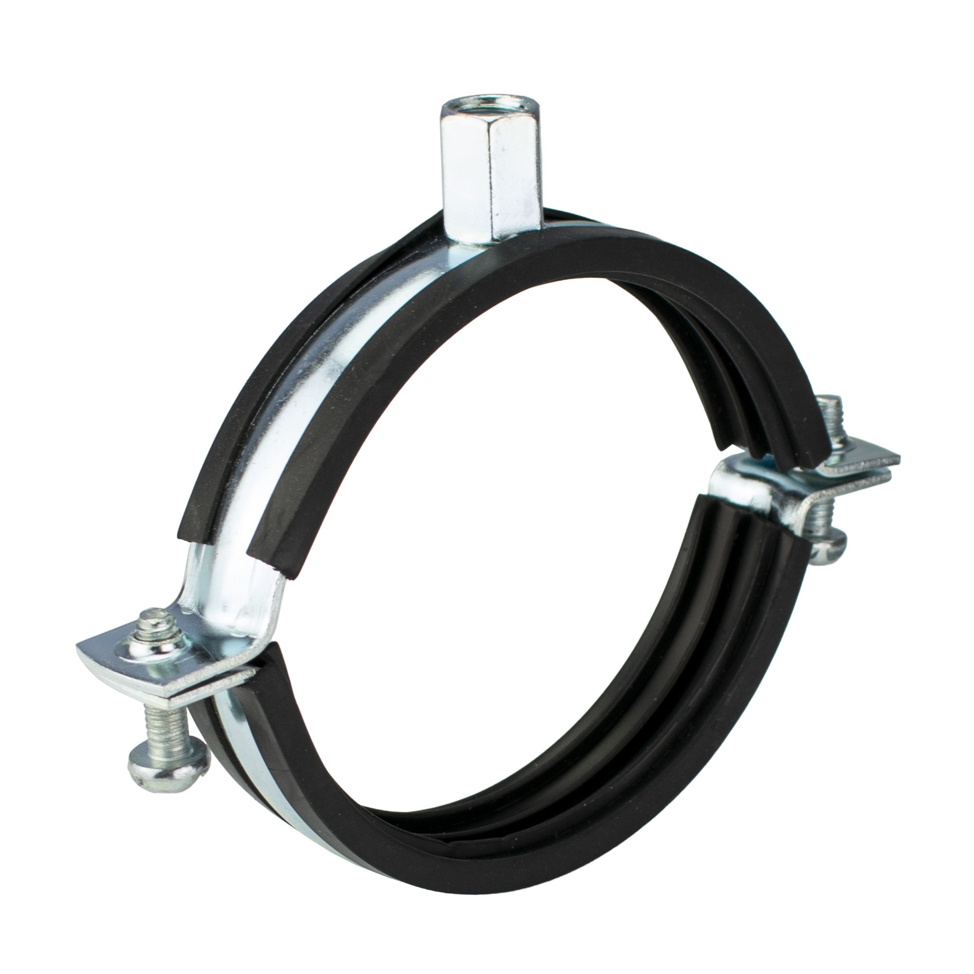 Objímka dvoušroubová, 87 - 92mm, M8+M10, ZN