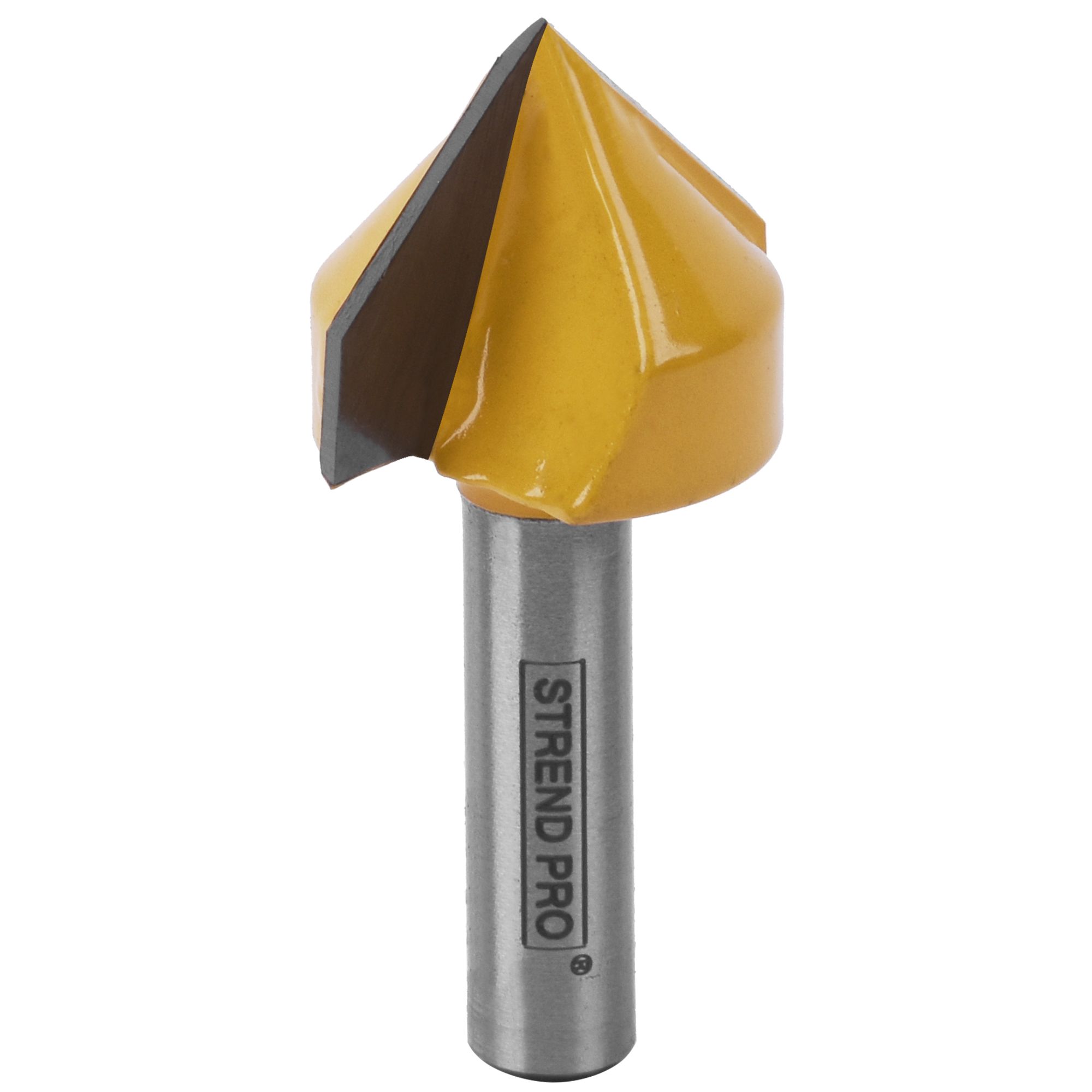 Fréza stopková, 8mm, čelní špičatá 90°, D-25,4mm, H-25,4mm, YC1308, STREND PRO