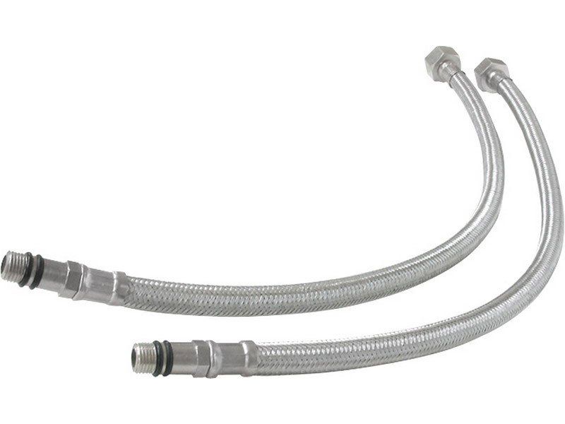 Hadice tlaková pro stojánkové baterie, 410mm, M10 x 3/8", sada 2ks