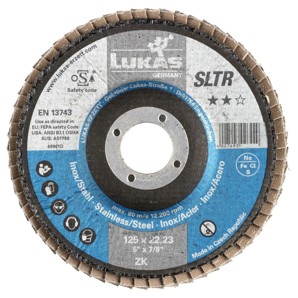 Kotouč lamelový, 125mm, P 60, LUKAS SLTR