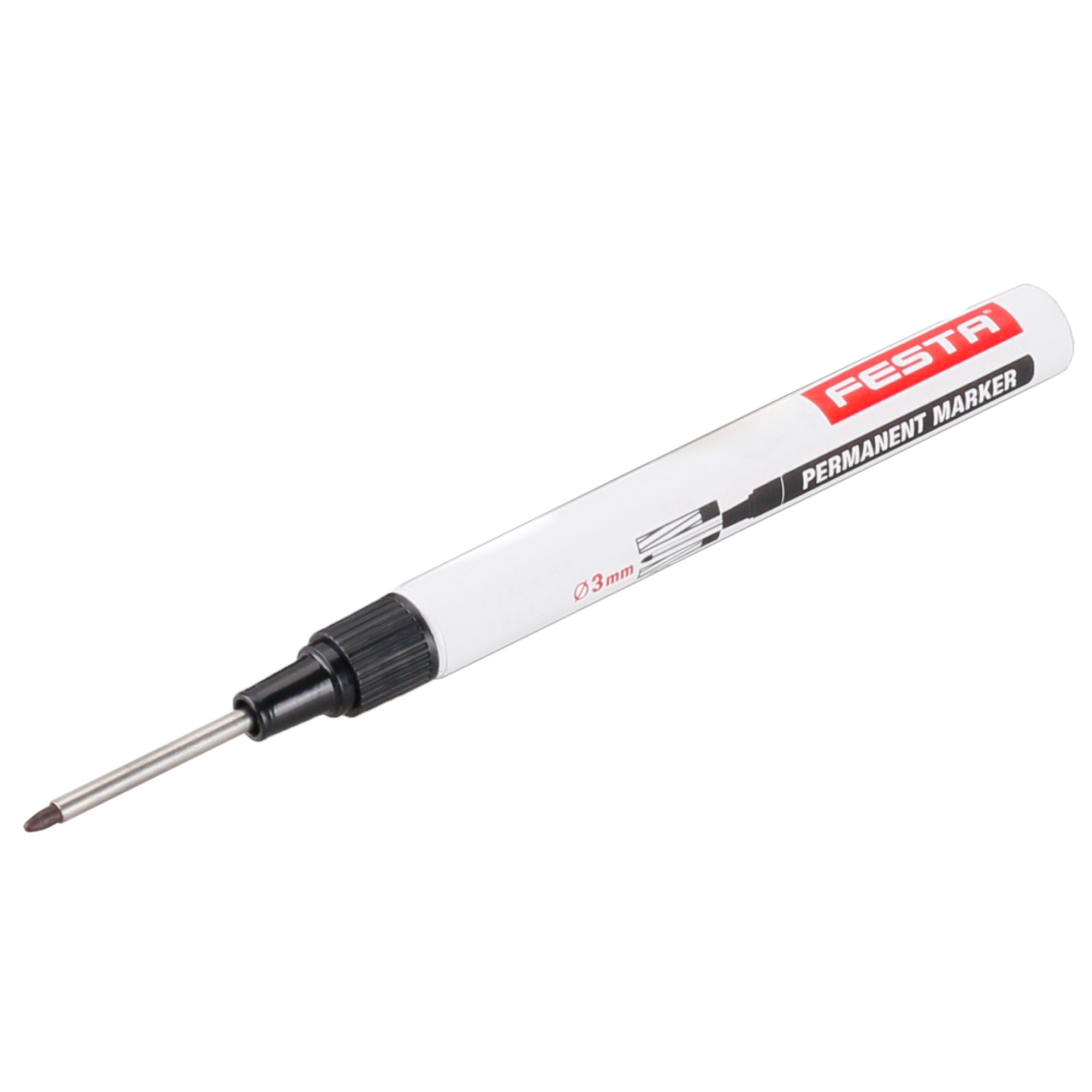 Značkovač hloubkový, permanentní, černý, FESTA