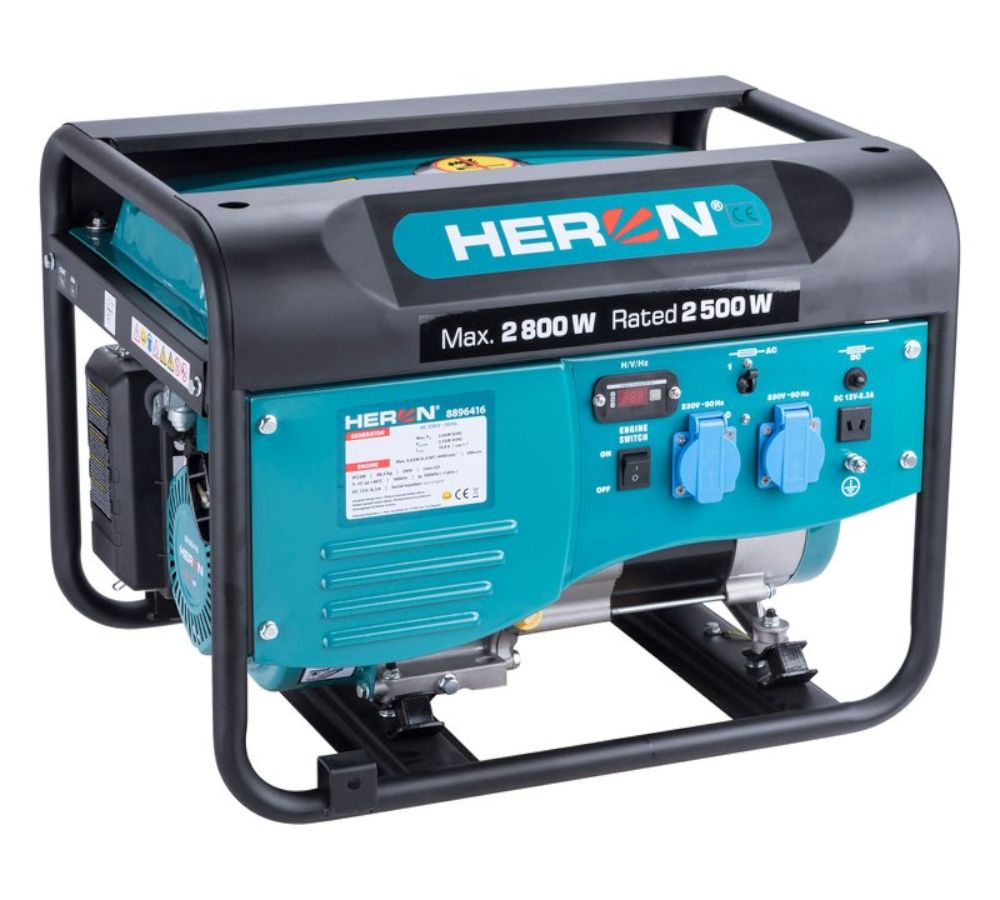Elektrocentrála benzínová, 2,8kW / 6,5HP, 230V, HERON