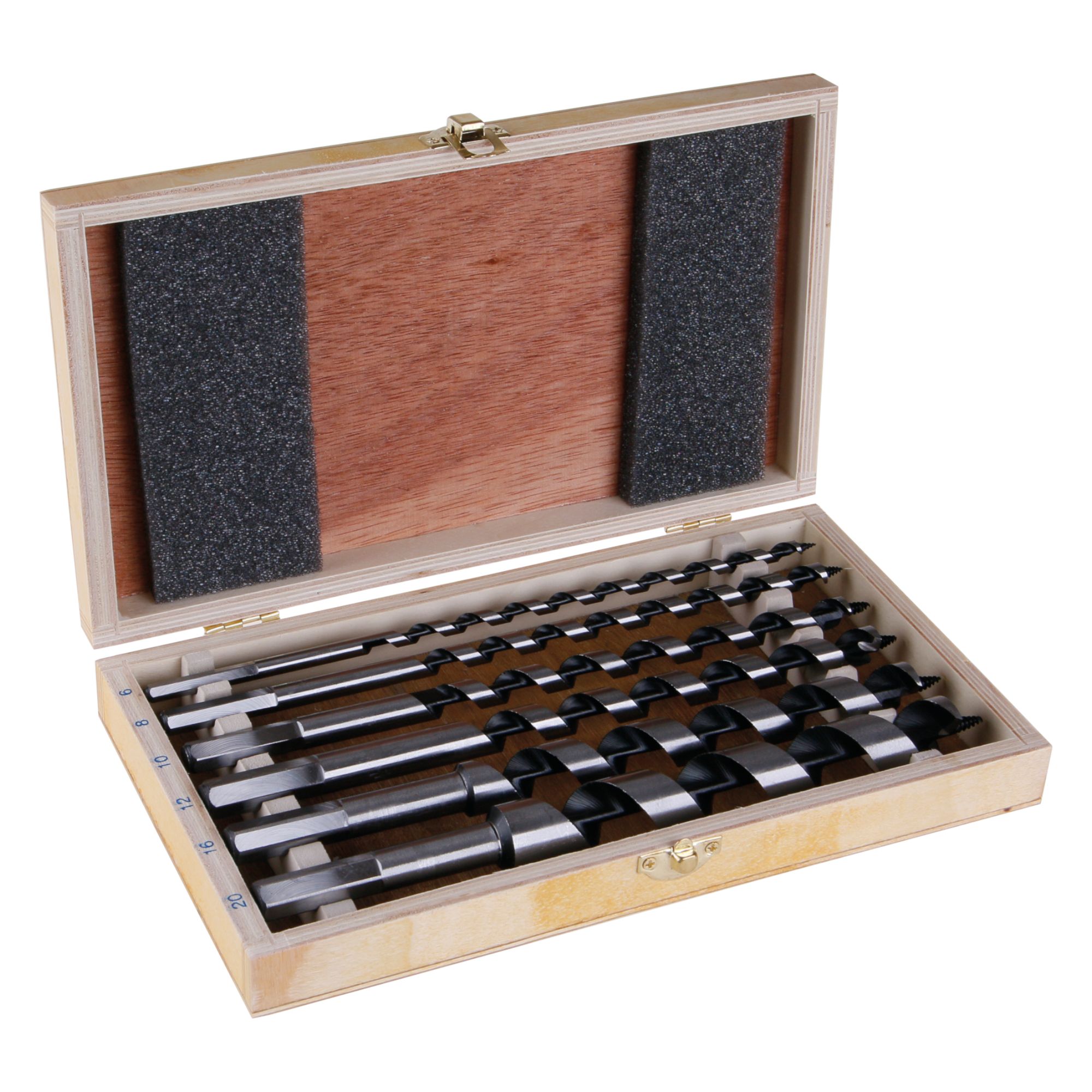 Vrtáky do dřeva, hadovité, sada 6ks, 6-20mm, 230mm, FESTA